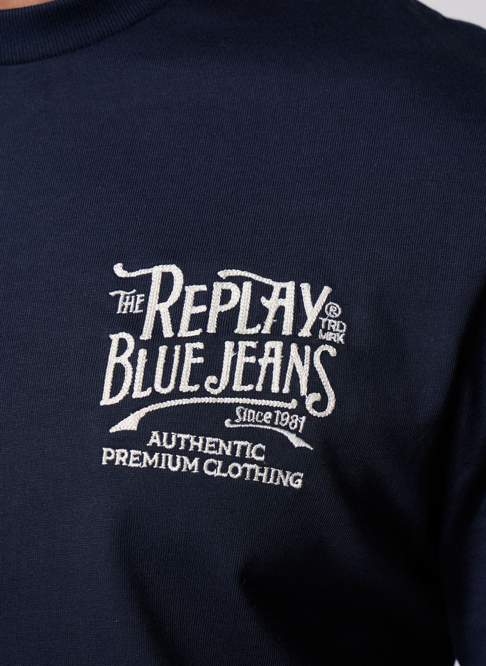 Tee-shirts manches courtes TShirt HEAVY COTTON JERSEY COUPE RELAXED homme bleu Replay Tee-shirts manches courtes TShirt HEAVY COTTON JERSEY COUPE RELAXED homme bleu DEEP BLUE
