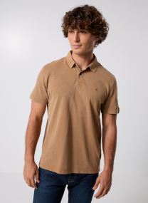 Polos manches courtes Polo MARBLE DYED COTTON PIQUET COUPE REG homme bleu