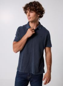 Polos manches courtes Polo MARBLE DYED COTTON PIQUET COUPE REG homme bleu Replay Polos manches courtes Polo MARBLE DYED COTTON PIQUET COUPE REG homme bleu DEEP NAVY