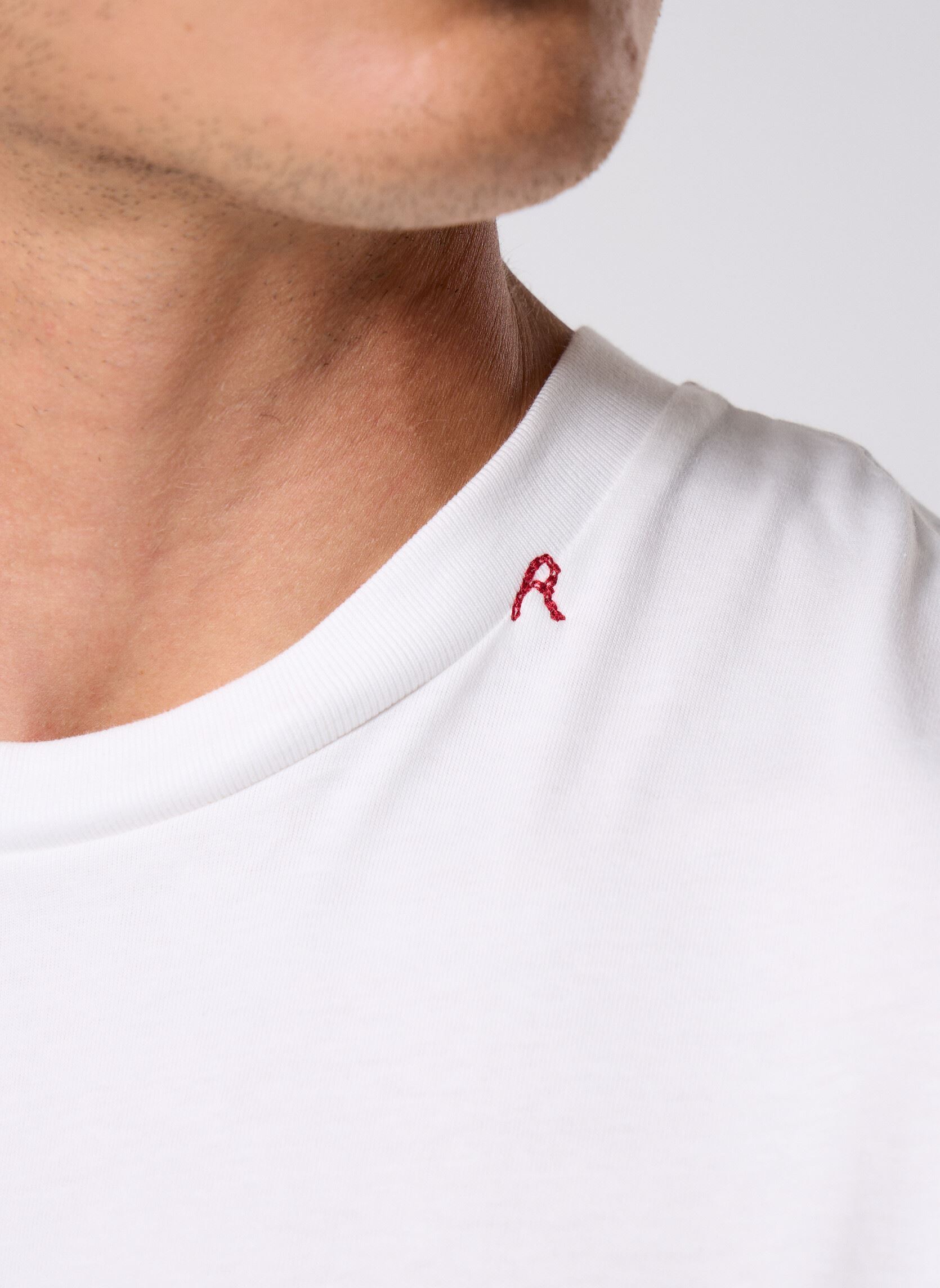 Tee-shirts manches courtes TShirt PIECE DYED HEAVY COTTON JERSEY CO homme blanc Replay Tee-shirts manches courtes TShirt PIECE DYED HEAVY COTTON JERSEY CO homme blanc NATURAL WHITE
