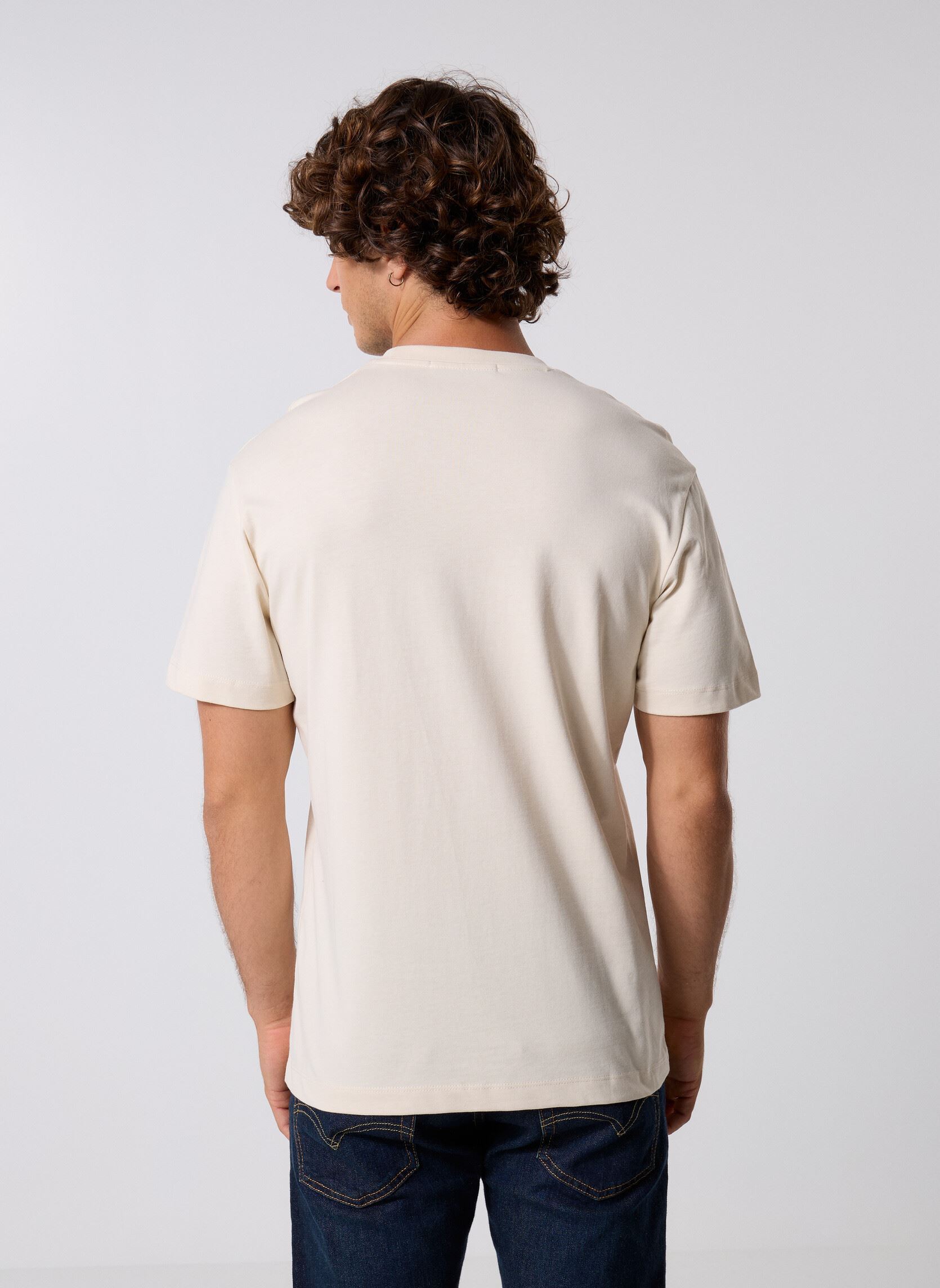 Tee-shirts manches courtes TShirt PIECE DYED HEAVY COTTON JERSEY CO homme blanc Replay Tee-shirts manches courtes TShirt PIECE DYED HEAVY COTTON JERSEY CO homme blanc OFF WHITE