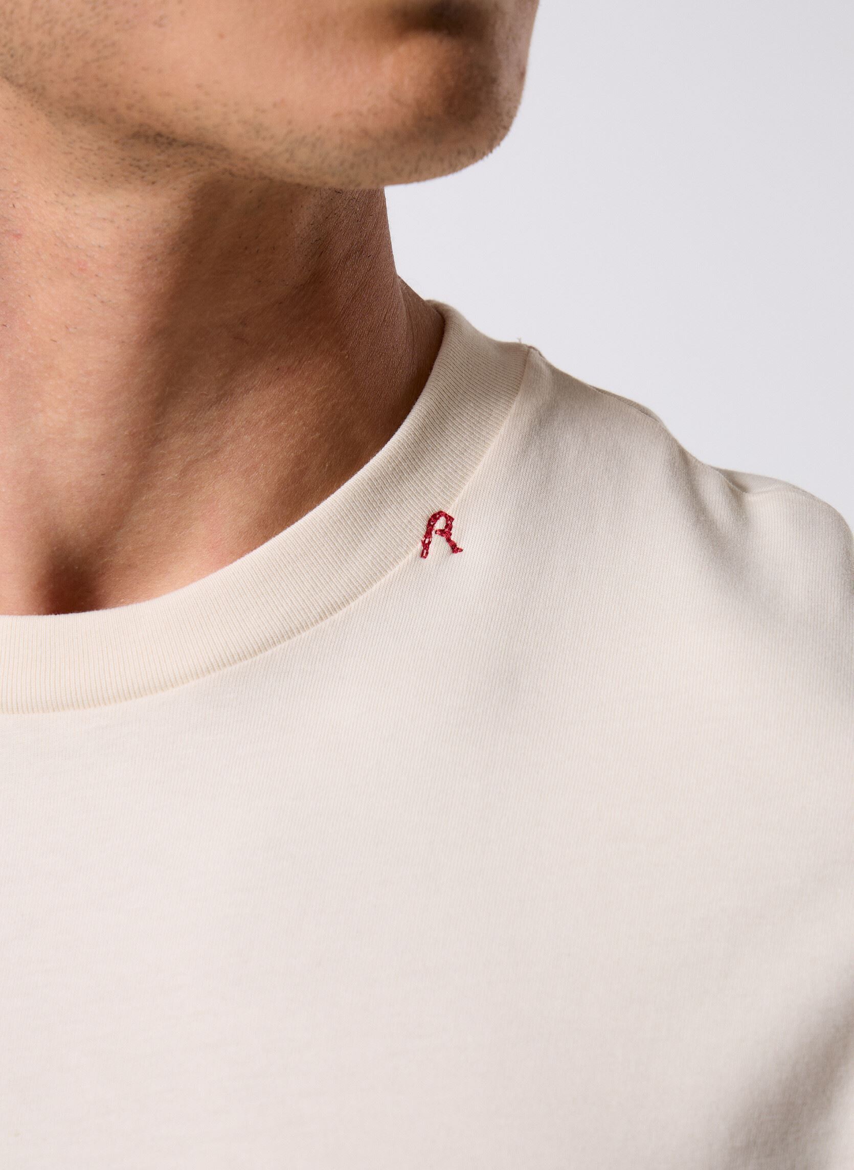 Tee-shirts manches courtes TShirt PIECE DYED HEAVY COTTON JERSEY CO homme blanc Replay Tee-shirts manches courtes TShirt PIECE DYED HEAVY COTTON JERSEY CO homme blanc OFF WHITE