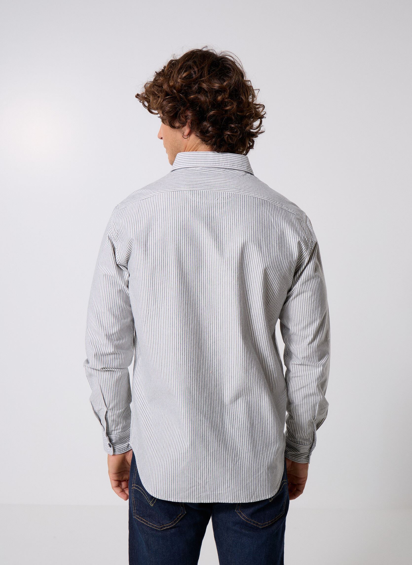 Hemden Chemise COUPE REGULAR herren weiß Replay Hemden Chemise COUPE REGULAR herren weiß CREAM WHITE/BLUE