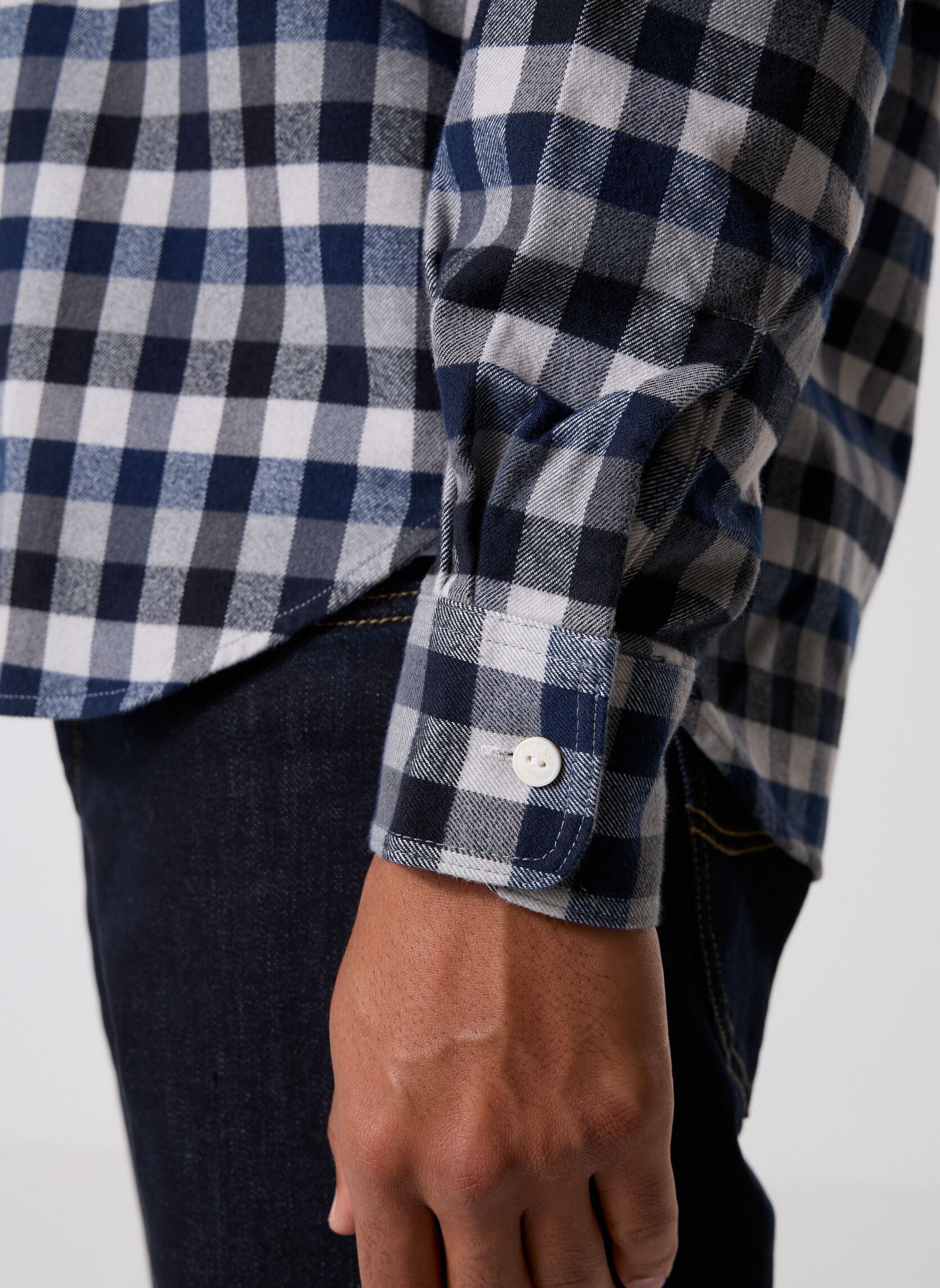 Chemises Chemise COUPE RELAXED homme bleu Replay Chemises Chemise COUPE RELAXED homme bleu BLUE/BLACK/GREY