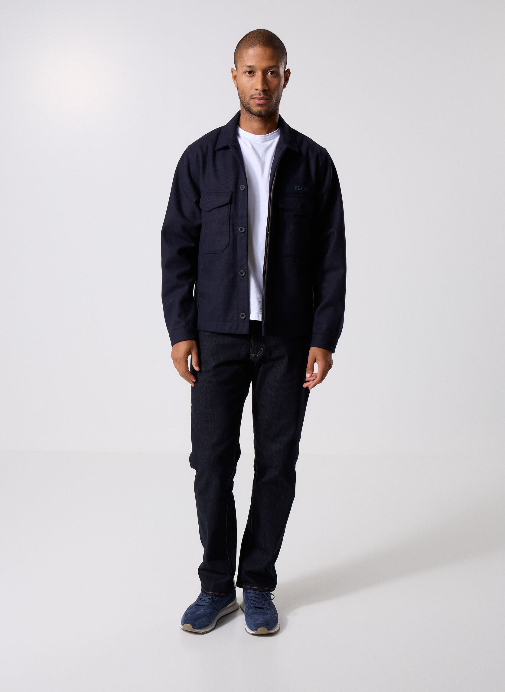 Jacken Blouson COUPE REGULAR herren blau Replay Jacken Blouson COUPE REGULAR herren blau DEEP BLUE