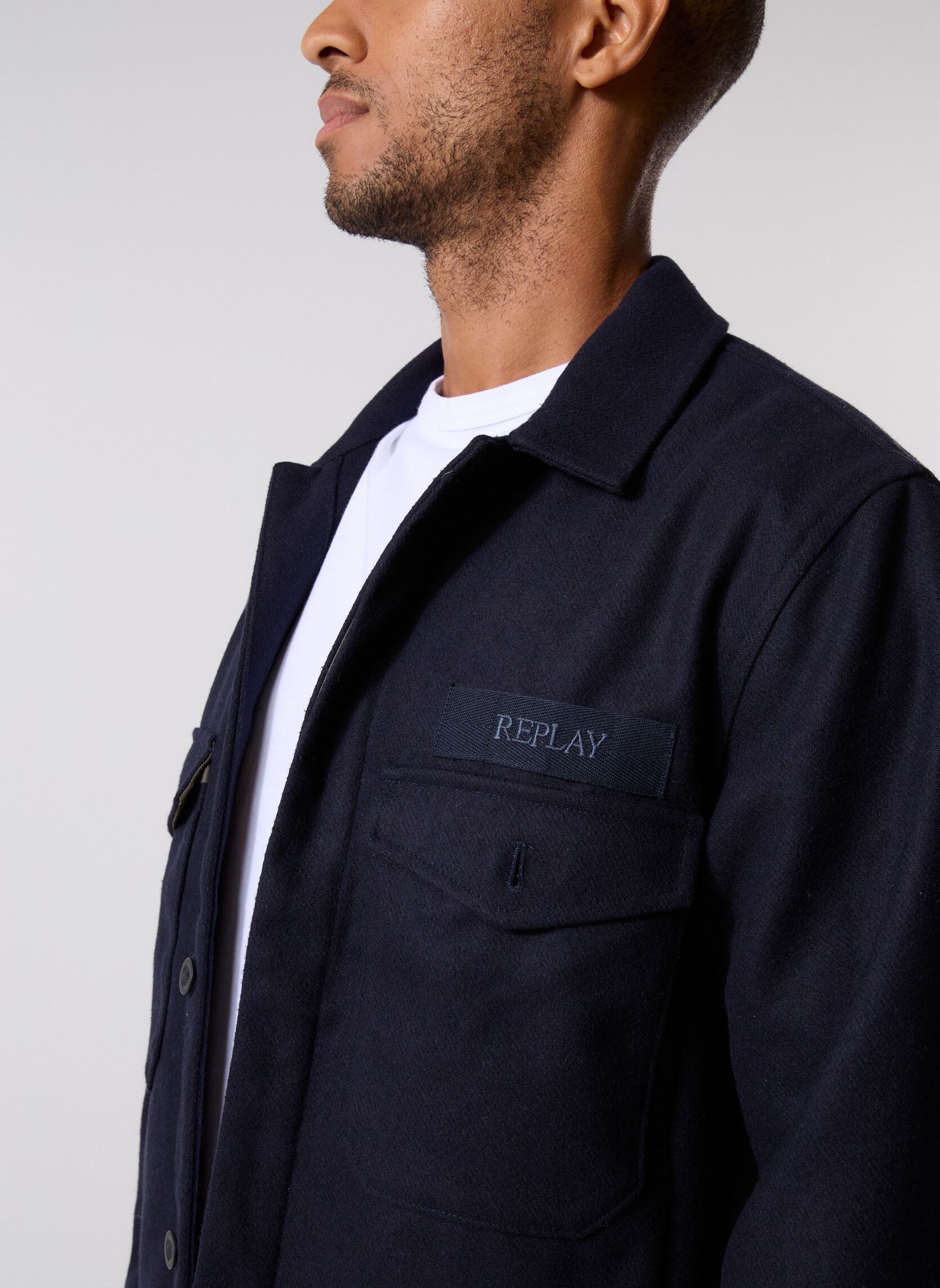 Jacken Blouson COUPE REGULAR herren blau Replay Jacken Blouson COUPE REGULAR herren blau DEEP BLUE