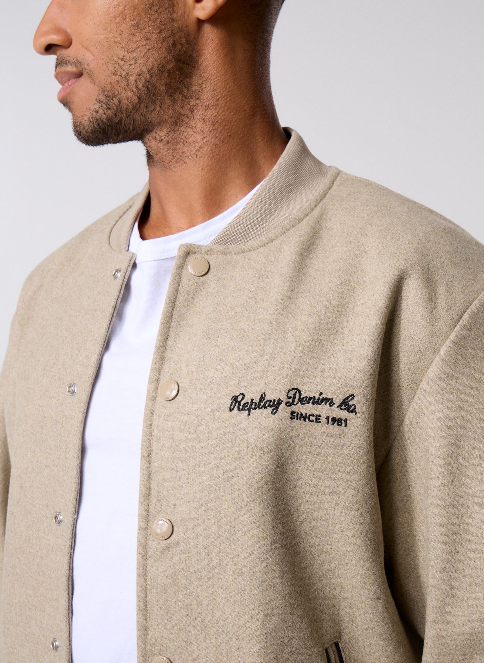 Jacken Blouson COUPE REGULAR herren beige Replay Jacken Blouson COUPE REGULAR herren beige SAND