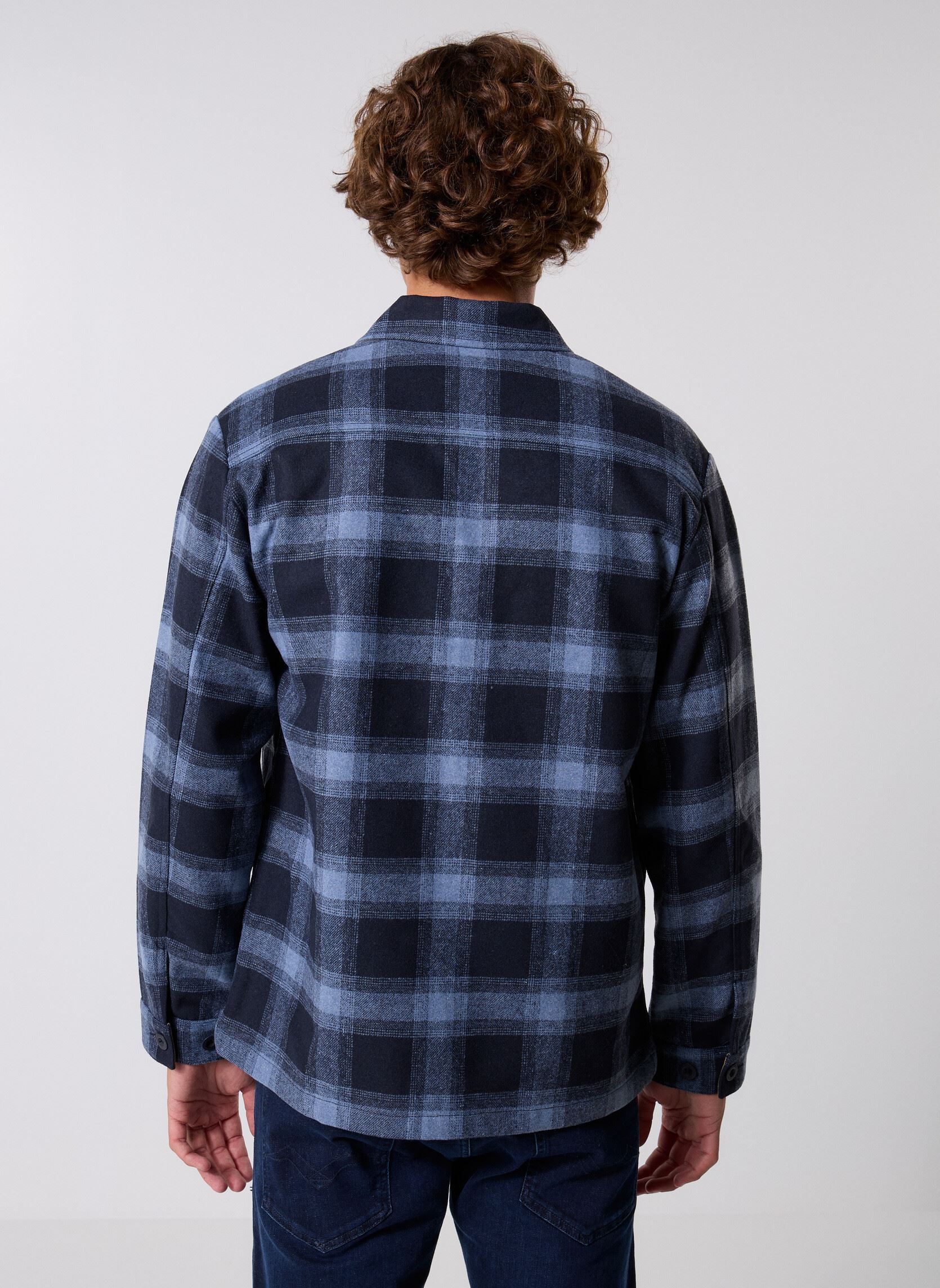 Jassen Blouson COUPE REGULAR heren blauw Replay Jassen Blouson COUPE REGULAR heren blauw NAVY/LT BLUE