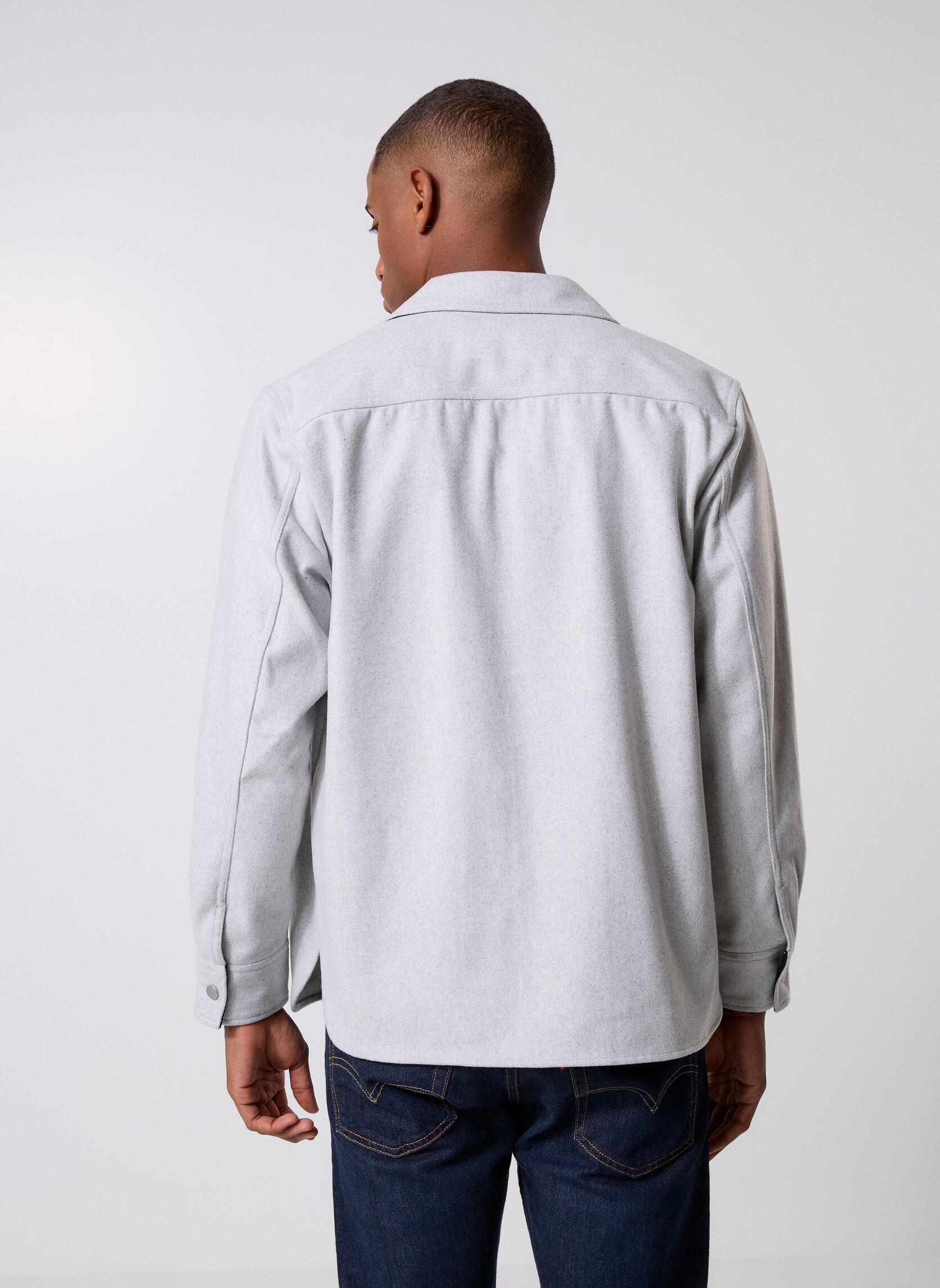 Jacken Blouson COUPE REGULAR herren grau Replay Jacken Blouson COUPE REGULAR herren grau MELANGE GREY