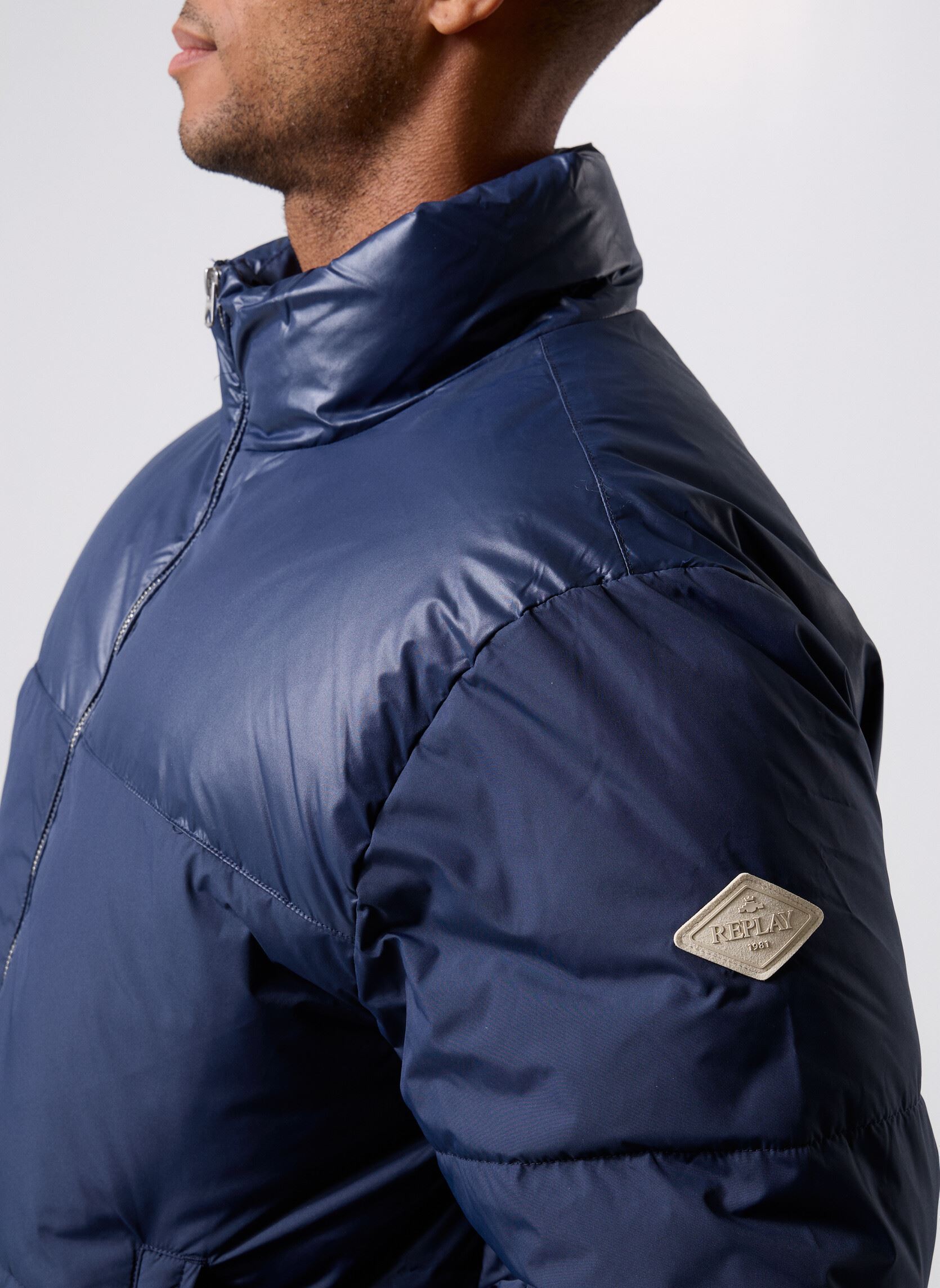 Daunenjacken Blouson COUPE RELAXED REGULAR herren blau Replay Daunenjacken Blouson COUPE RELAXED REGULAR herren blau DEEP NAVY
