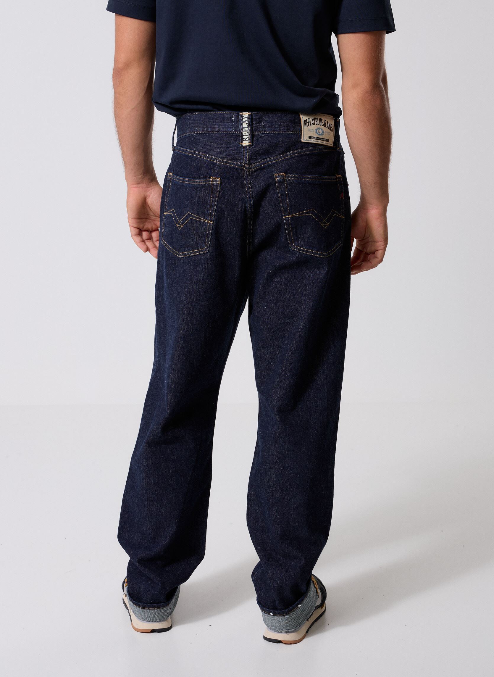 Jeans droit Pantalon DENIM M9Z1 COUPE STRAIGHT 9Z1 E homme bleu Replay Jeans droit Pantalon DENIM M9Z1 COUPE STRAIGHT 9Z1 E homme bleu DARK BLUE