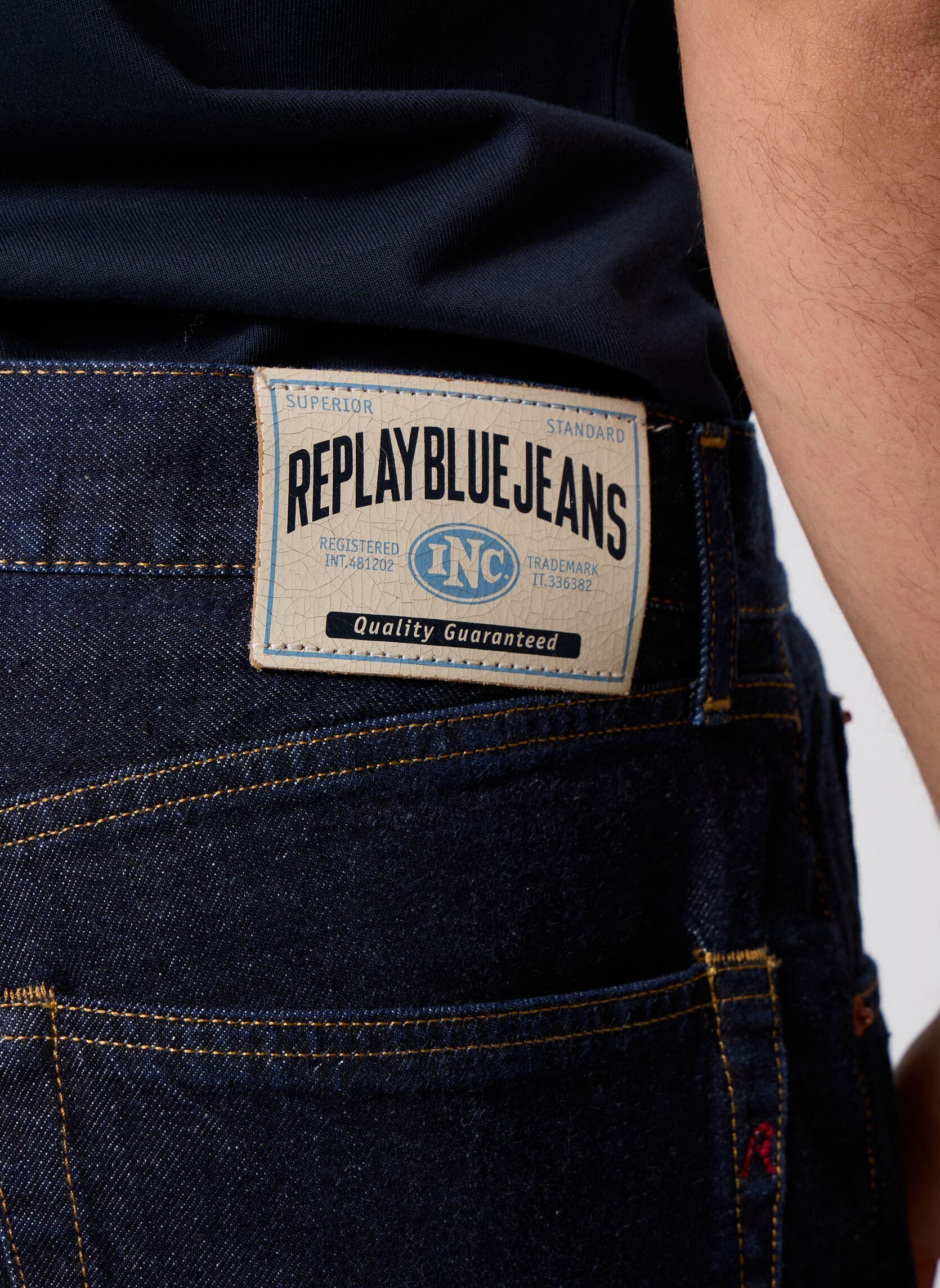 Jeans droit Pantalon DENIM M9Z1 COUPE STRAIGHT 9Z1 E homme bleu Replay Jeans droit Pantalon DENIM M9Z1 COUPE STRAIGHT 9Z1 E homme bleu DARK BLUE