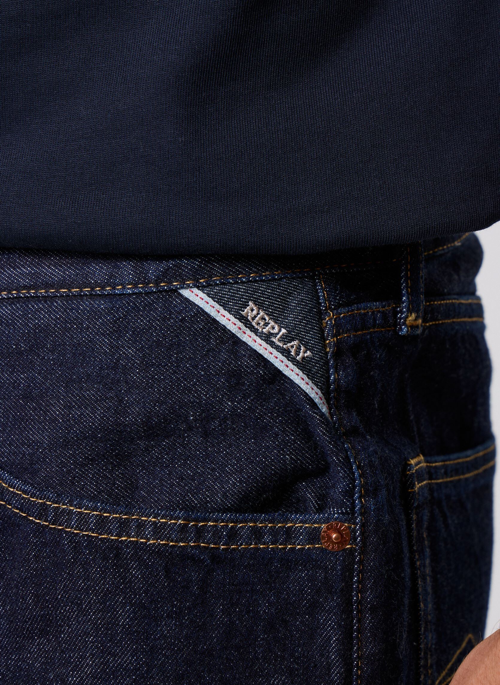 Jeans droit Pantalon DENIM M9Z1 COUPE STRAIGHT 9Z1 E homme bleu Replay Jeans droit Pantalon DENIM M9Z1 COUPE STRAIGHT 9Z1 E homme bleu DARK BLUE