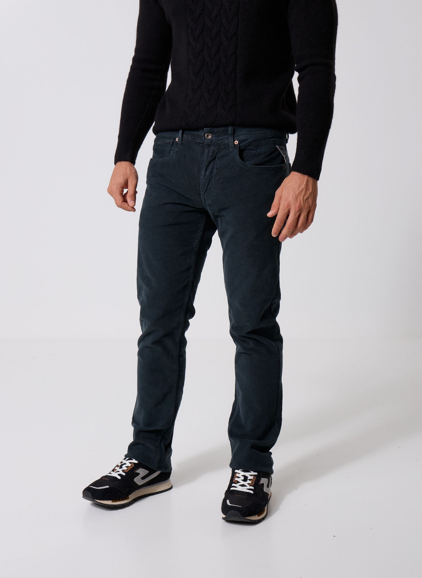 Vêtements Replay Pantalon VELOURS GROVER COUPE STRAIGHT pour Accessoires