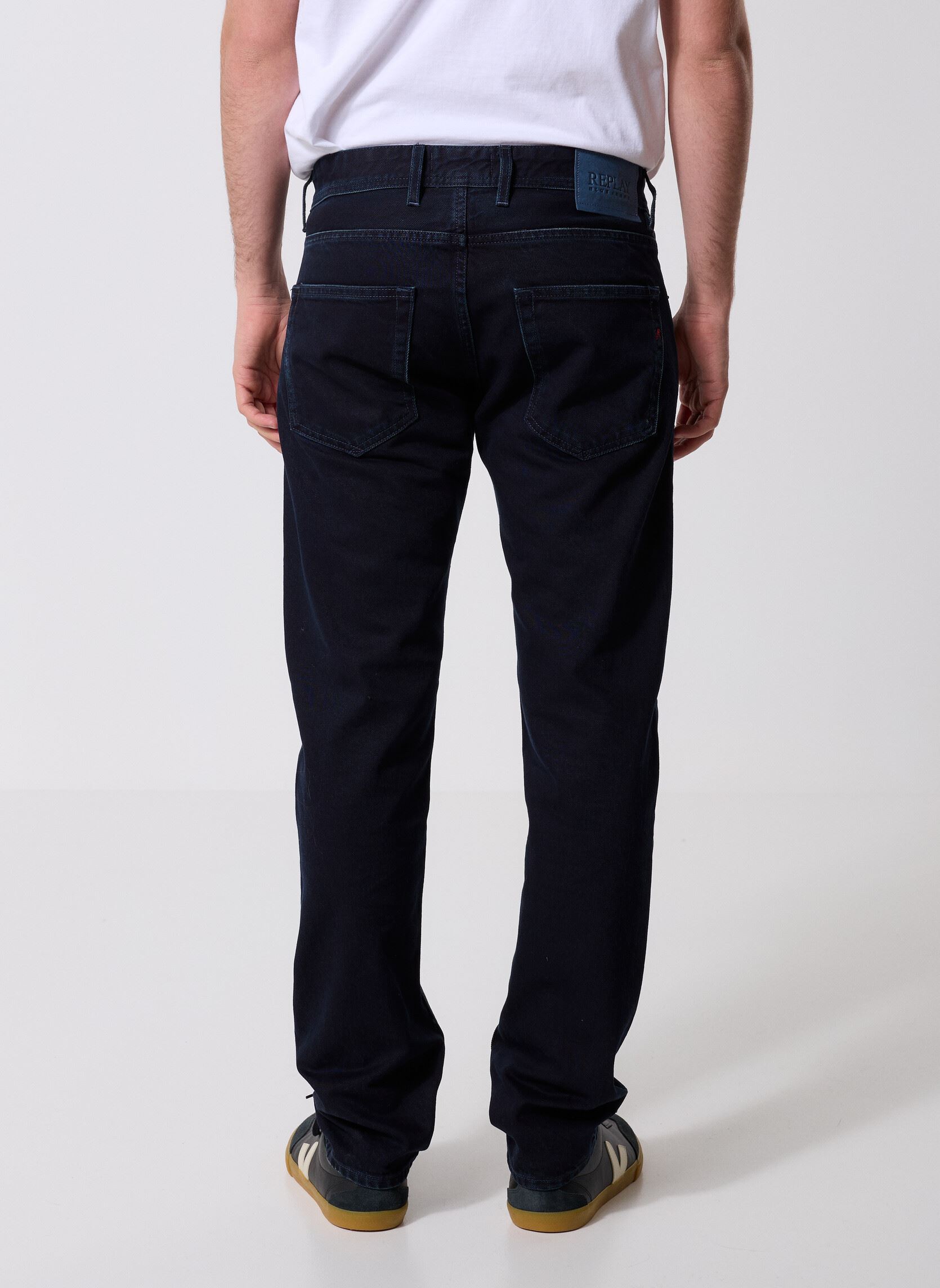 Jeans Pantalon DENIM GROVER COUPE STRAIGHT herren blau Replay Jeans Pantalon DENIM GROVER COUPE STRAIGHT herren blau DARK BLUE