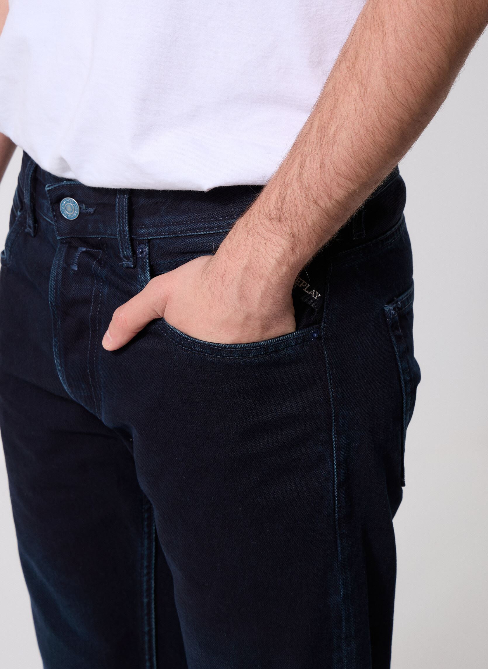 Jeans Pantalon DENIM GROVER COUPE STRAIGHT herren blau Replay Jeans Pantalon DENIM GROVER COUPE STRAIGHT herren blau DARK BLUE