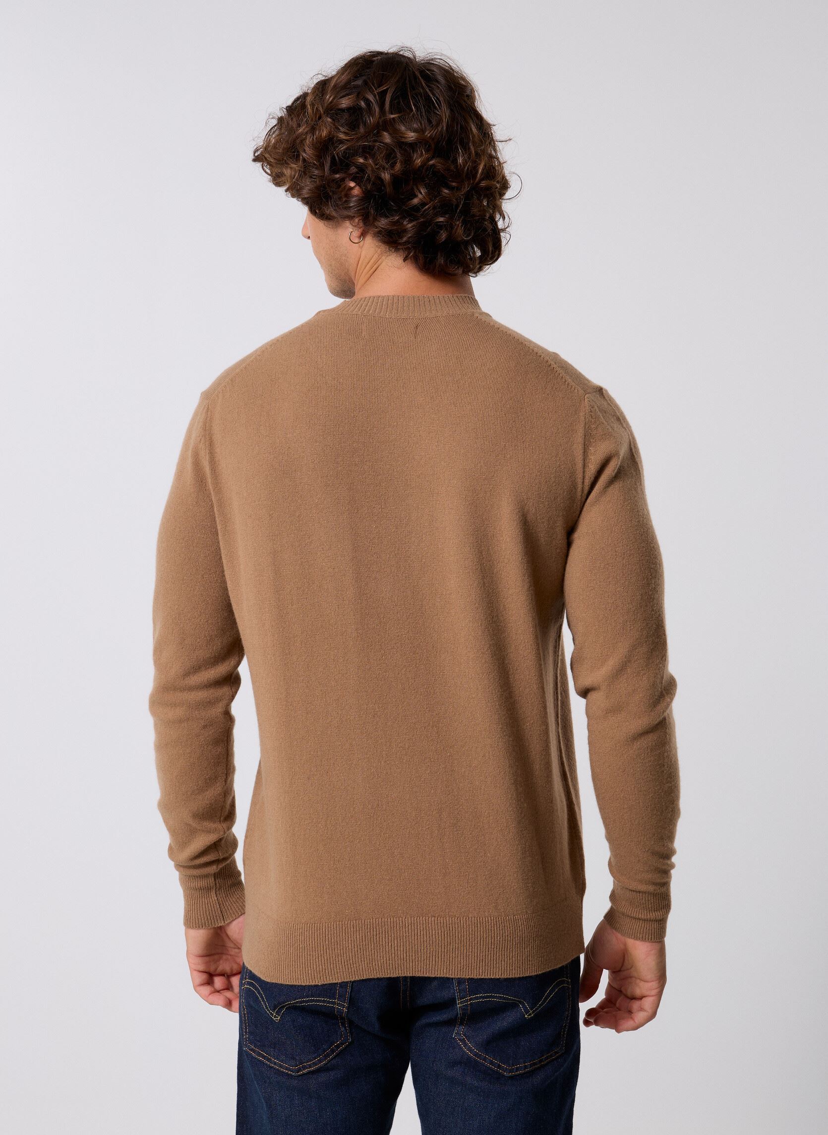 Pullover Maille RED LOGO COUPE RELAXED herren braun Replay Pullover Maille RED LOGO COUPE RELAXED herren braun CAMEL