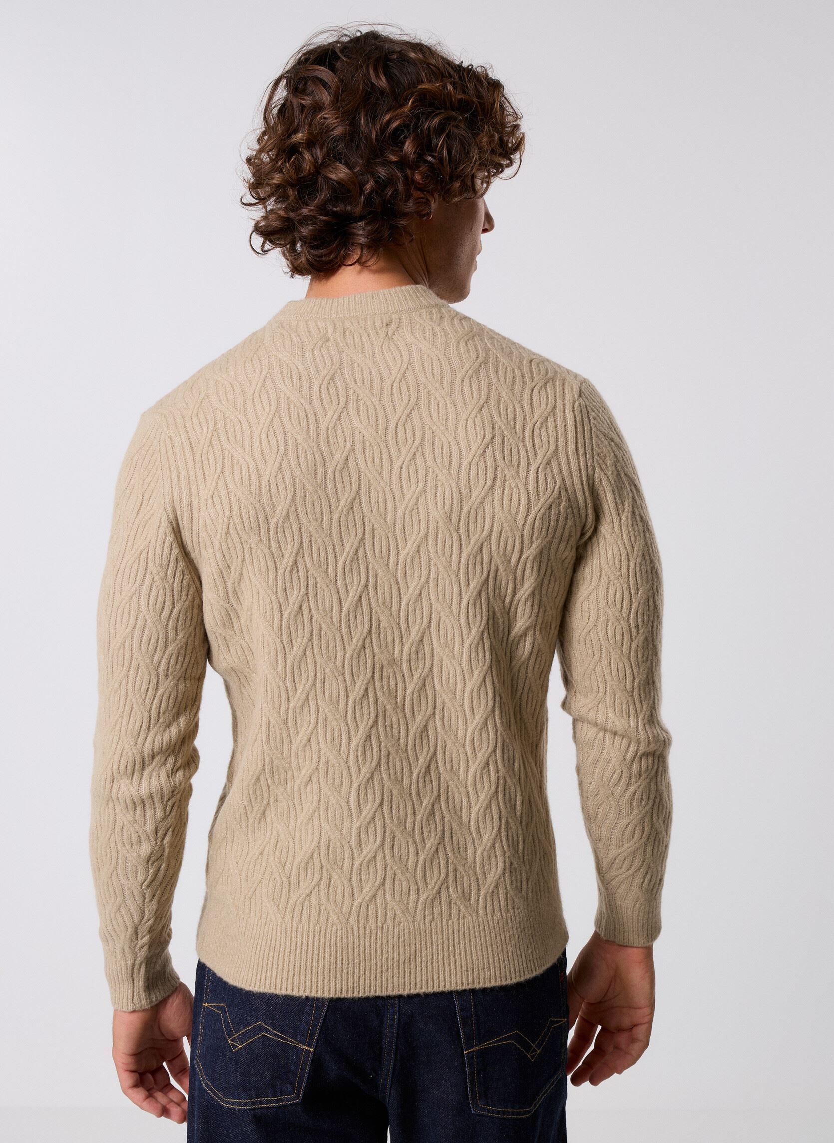 Pulls Maille COUPE REGULAR homme beige Replay Pulls Maille COUPE REGULAR homme beige SAND