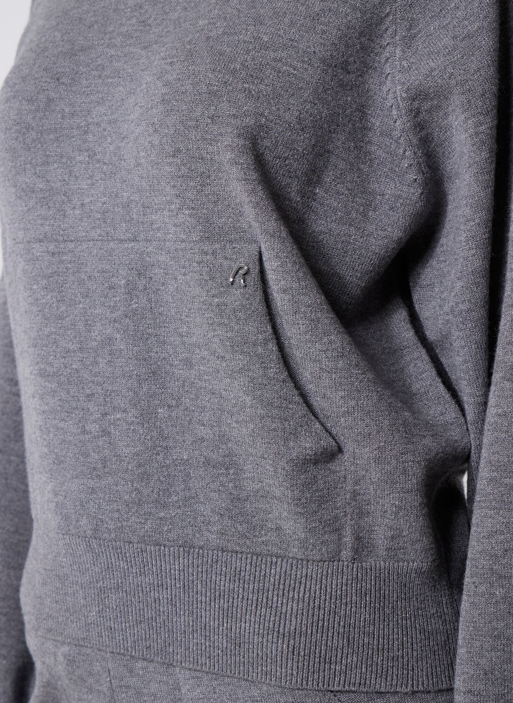 Kapuzenpullover Maille COUPE OVER damen grau Replay Kapuzenpullover Maille COUPE OVER damen grau IRON MELANGE