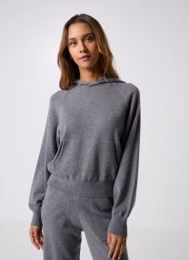 Kapuzenpullover Maille COUPE OVER damen grau