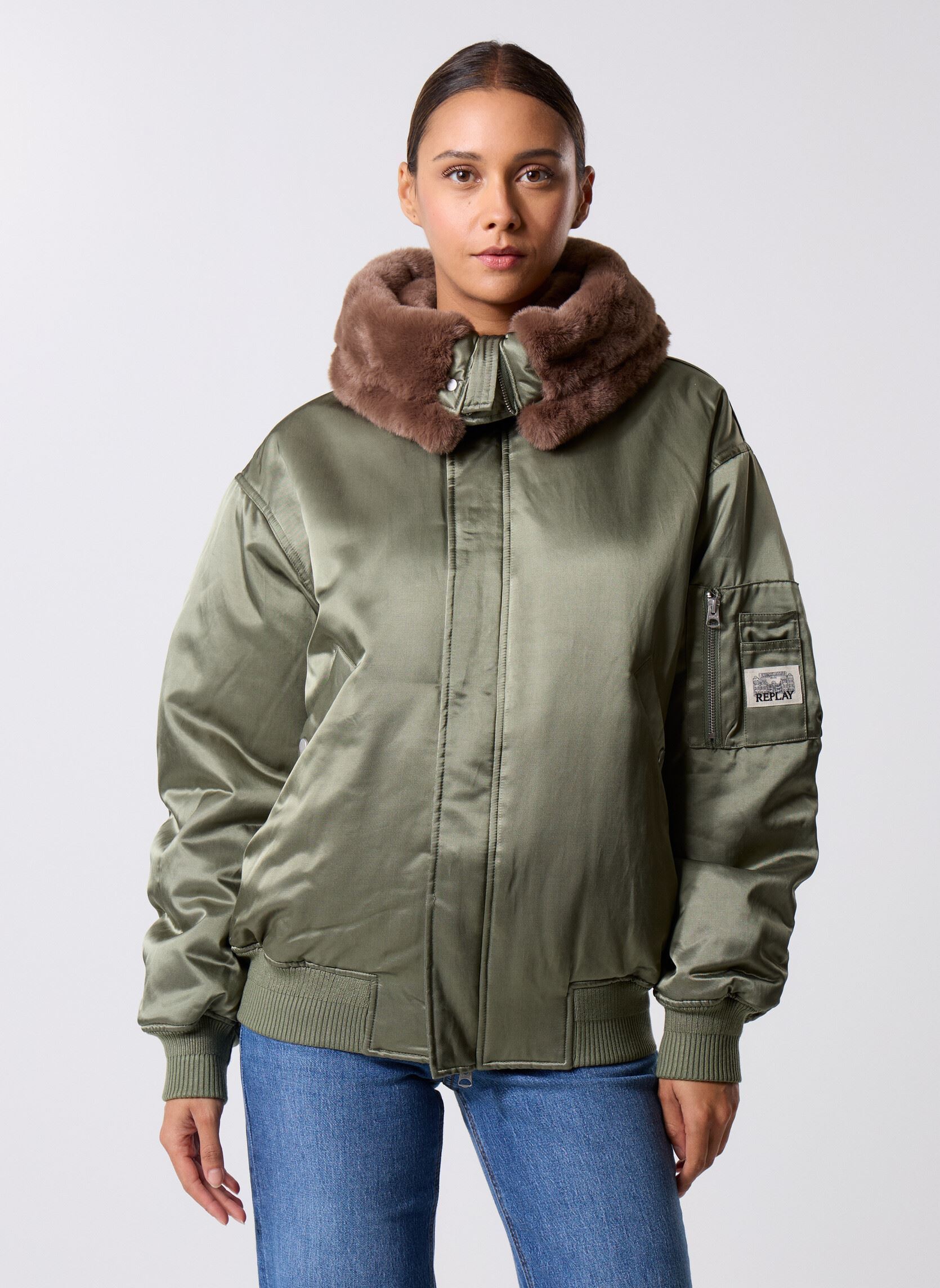 Vêtements Replay Blouson COUPE RELAXED pour - vue 3