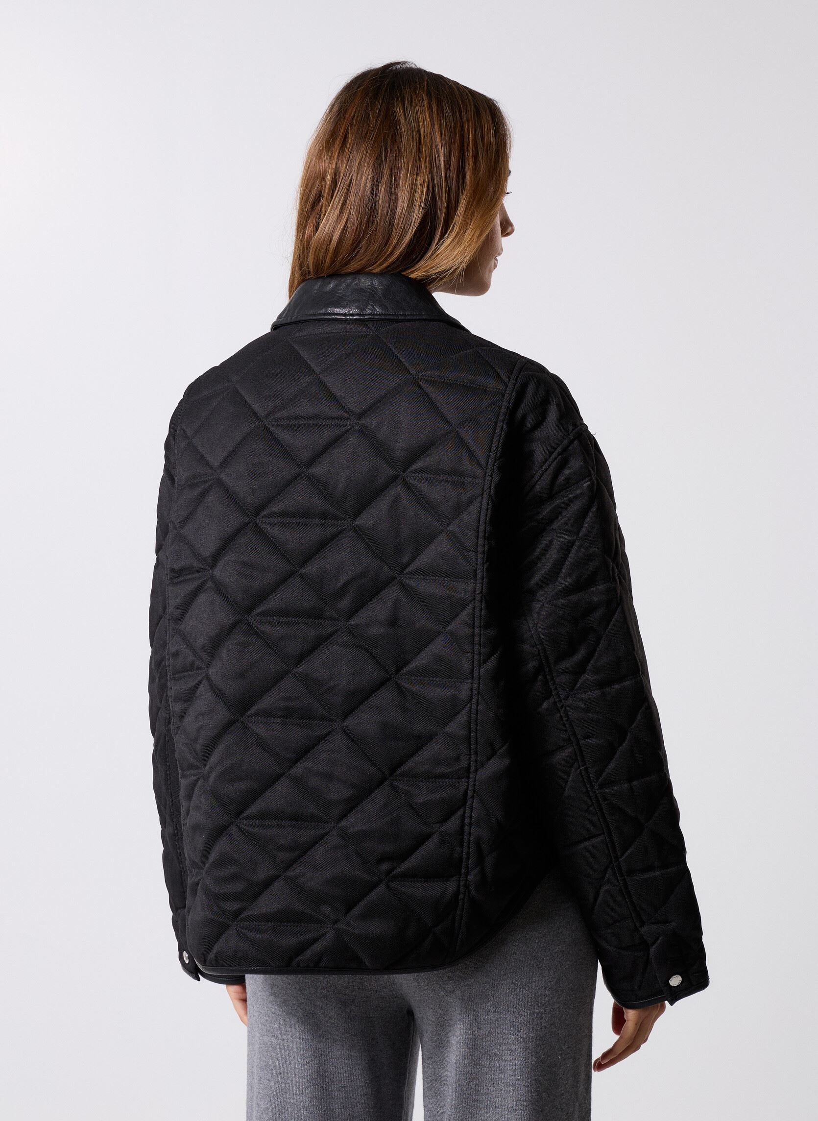 Manteaux Blouson COUPE RELAXED femme noir Replay Manteaux Blouson COUPE RELAXED femme noir BLACK