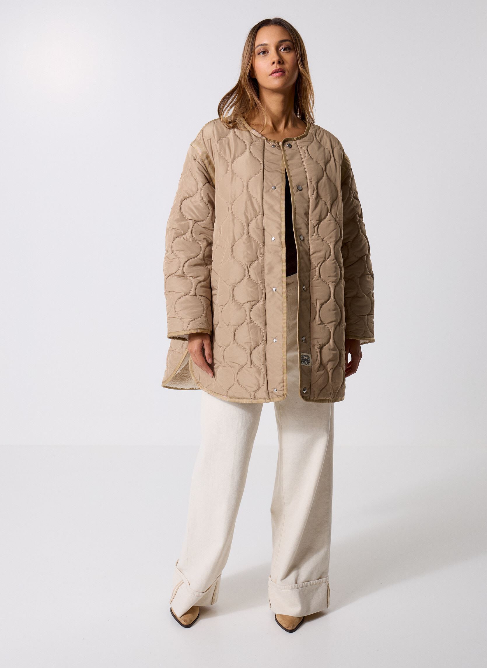 Jacken Blouson COUPE COMFORT damen weiß Replay Jacken Blouson COUPE COMFORT damen weiß Stone Ivory