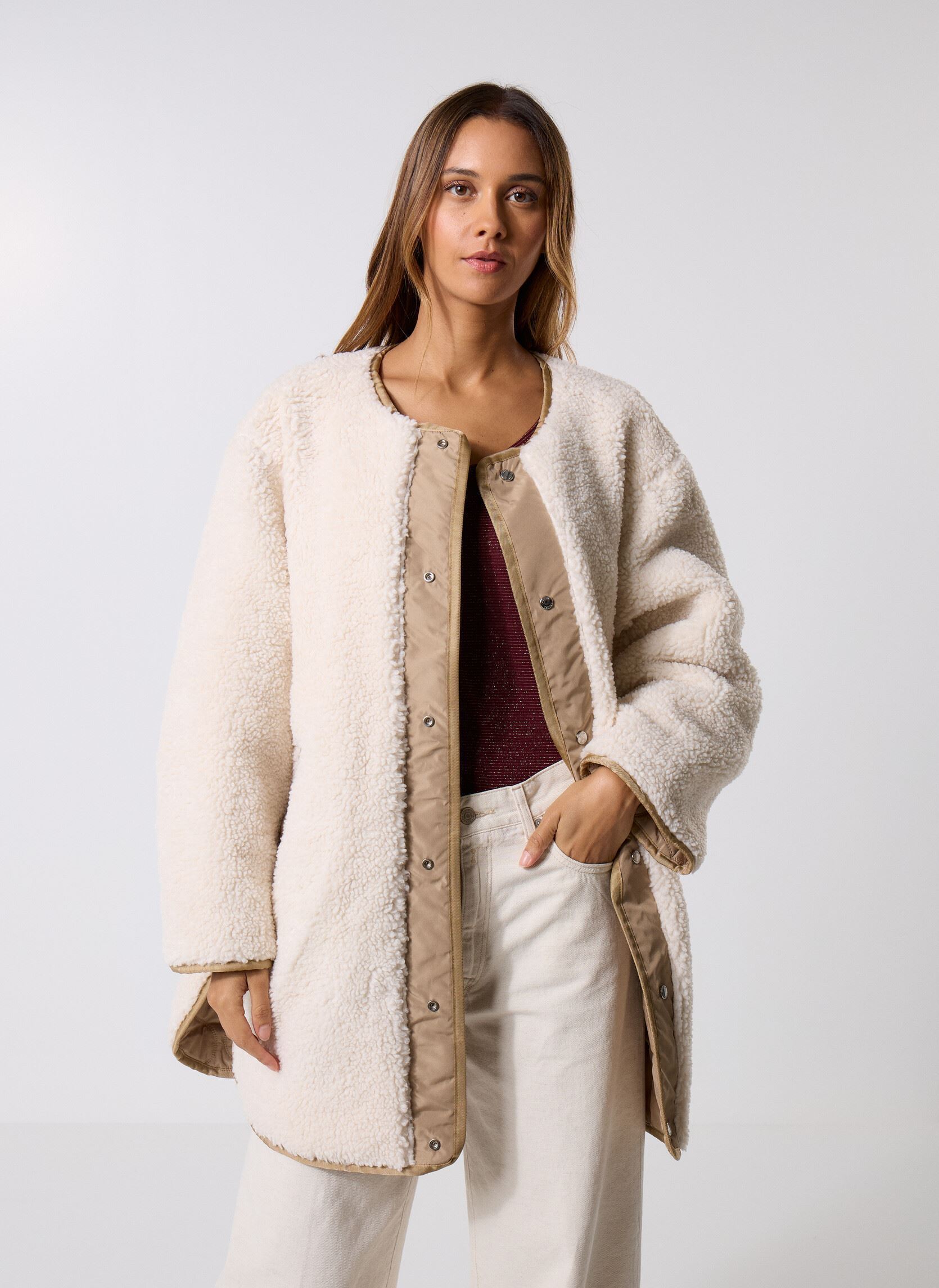 Jacken Blouson COUPE COMFORT damen weiß Replay Jacken Blouson COUPE COMFORT damen weiß Stone Ivory