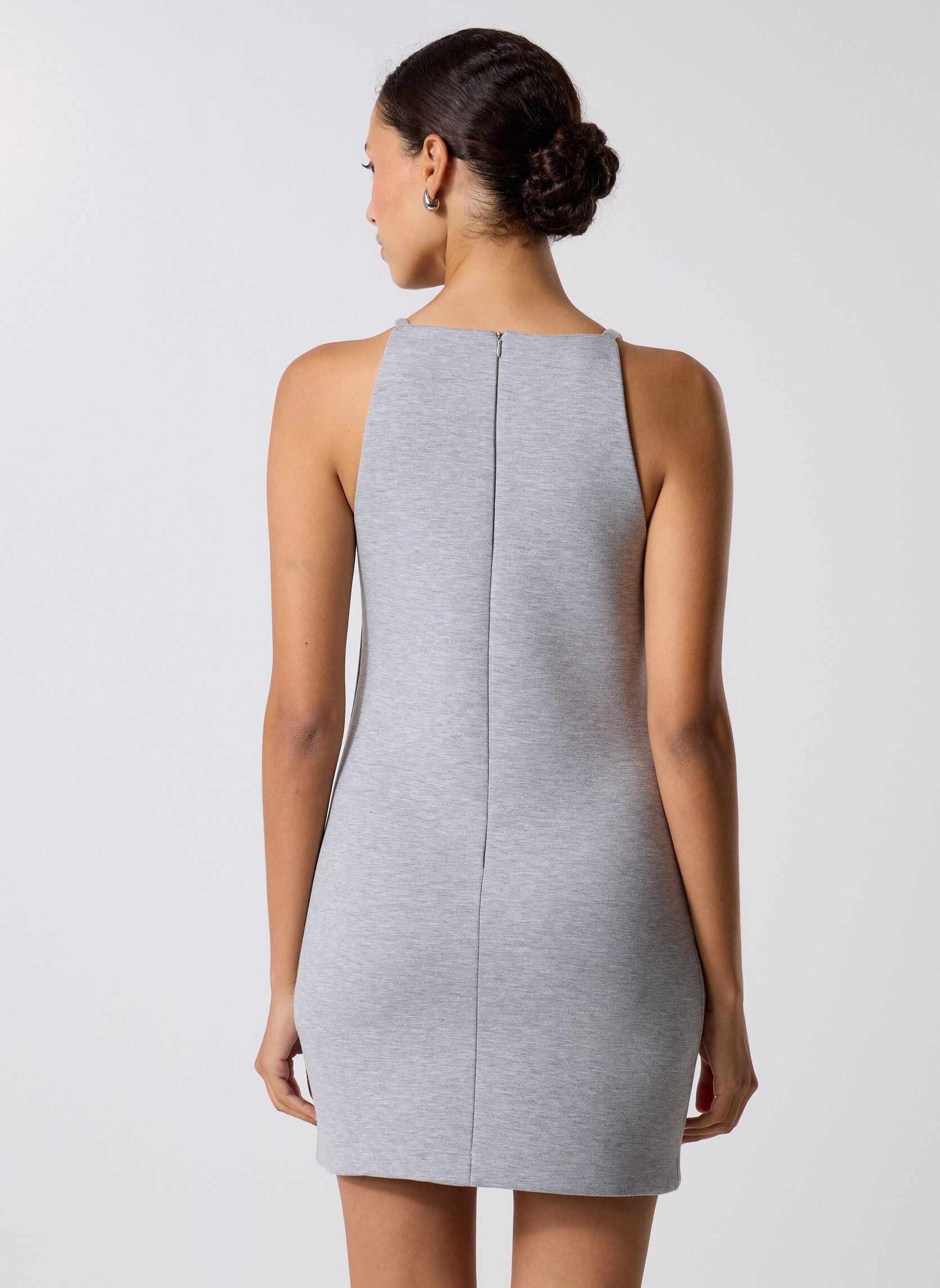 Jurken Habit COUPE SLIM dames grijs Replay Jurken Habit COUPE SLIM dames grijs MEDIUM GREY MELANGE