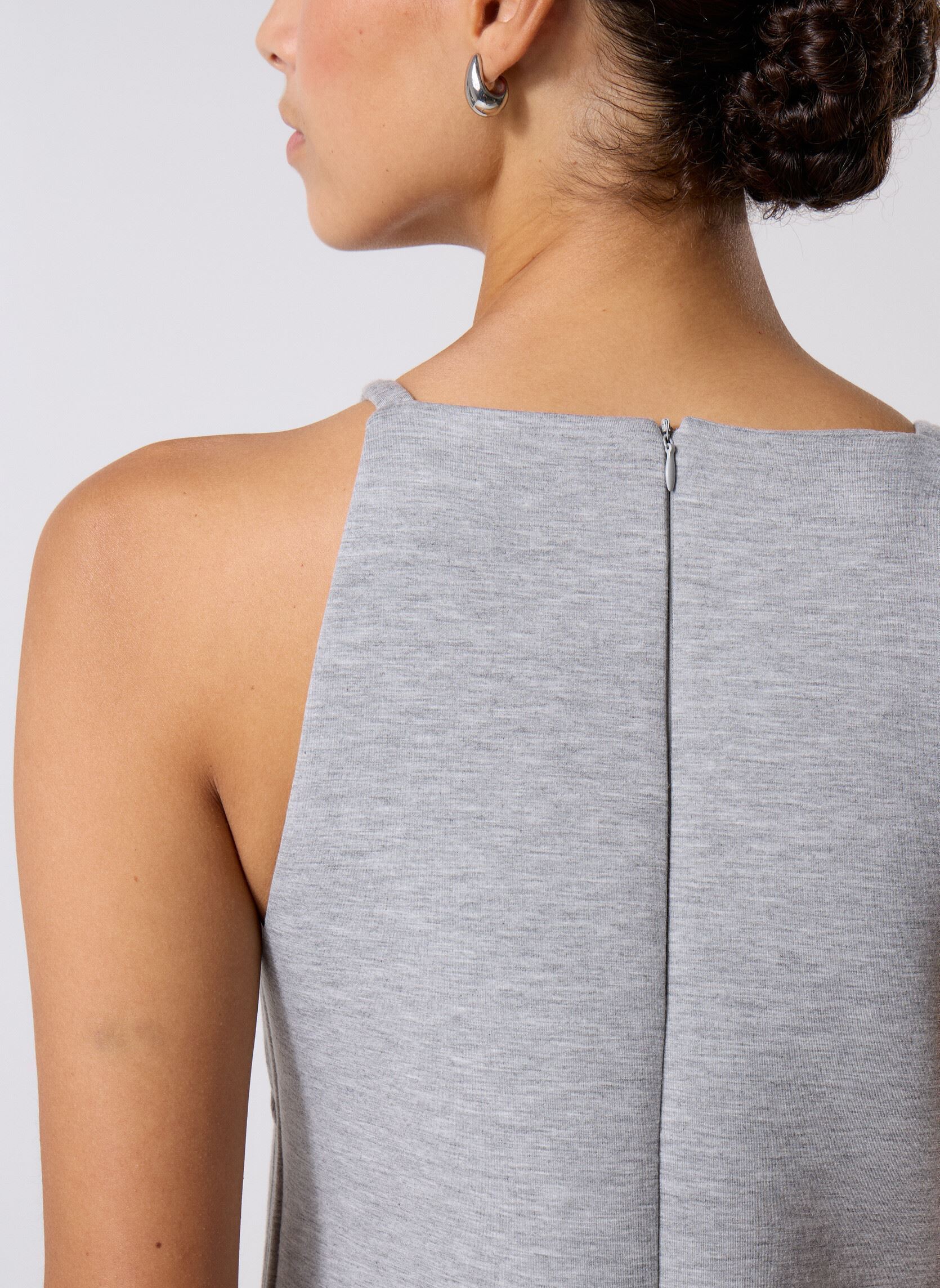 Jurken Habit COUPE SLIM dames grijs Replay Jurken Habit COUPE SLIM dames grijs MEDIUM GREY MELANGE