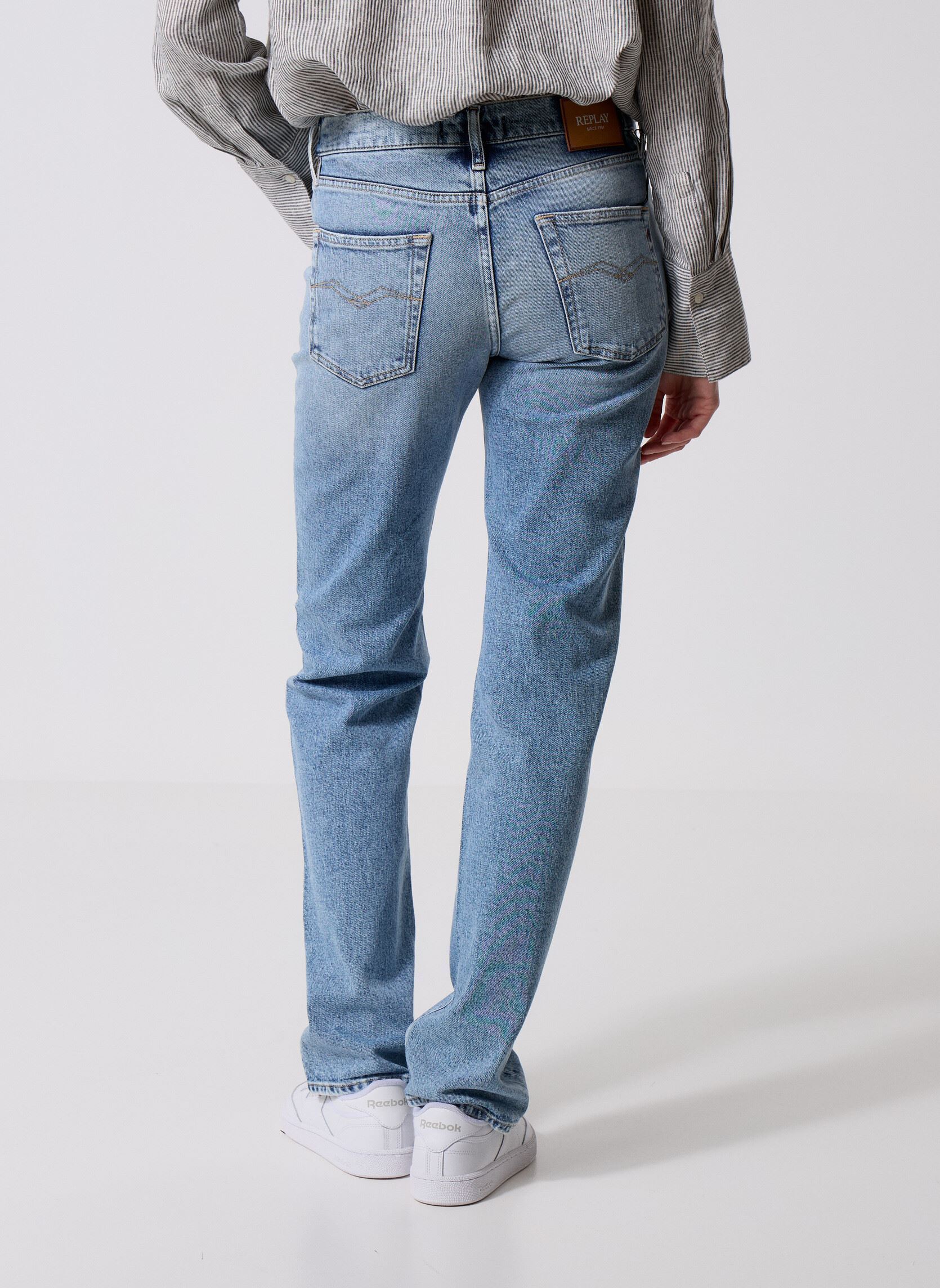 Jeans droit Pantalon DENIM AKEME COUPE STRAIGHT LOW femme bleu Replay Jeans droit Pantalon DENIM AKEME COUPE STRAIGHT LOW femme bleu LIGHT BLUE