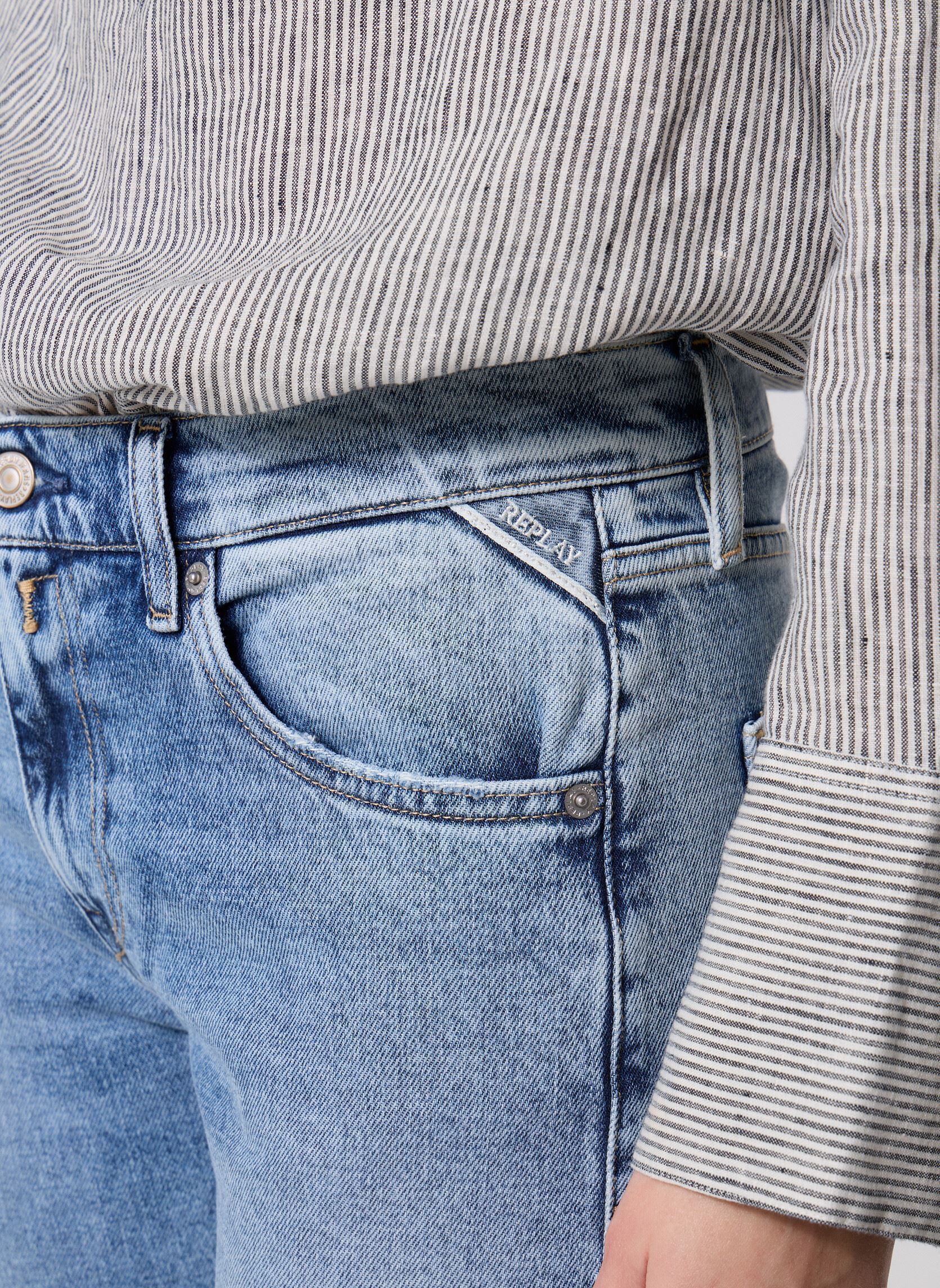 Jeans droit Pantalon DENIM AKEME COUPE STRAIGHT LOW femme bleu Replay Jeans droit Pantalon DENIM AKEME COUPE STRAIGHT LOW femme bleu LIGHT BLUE