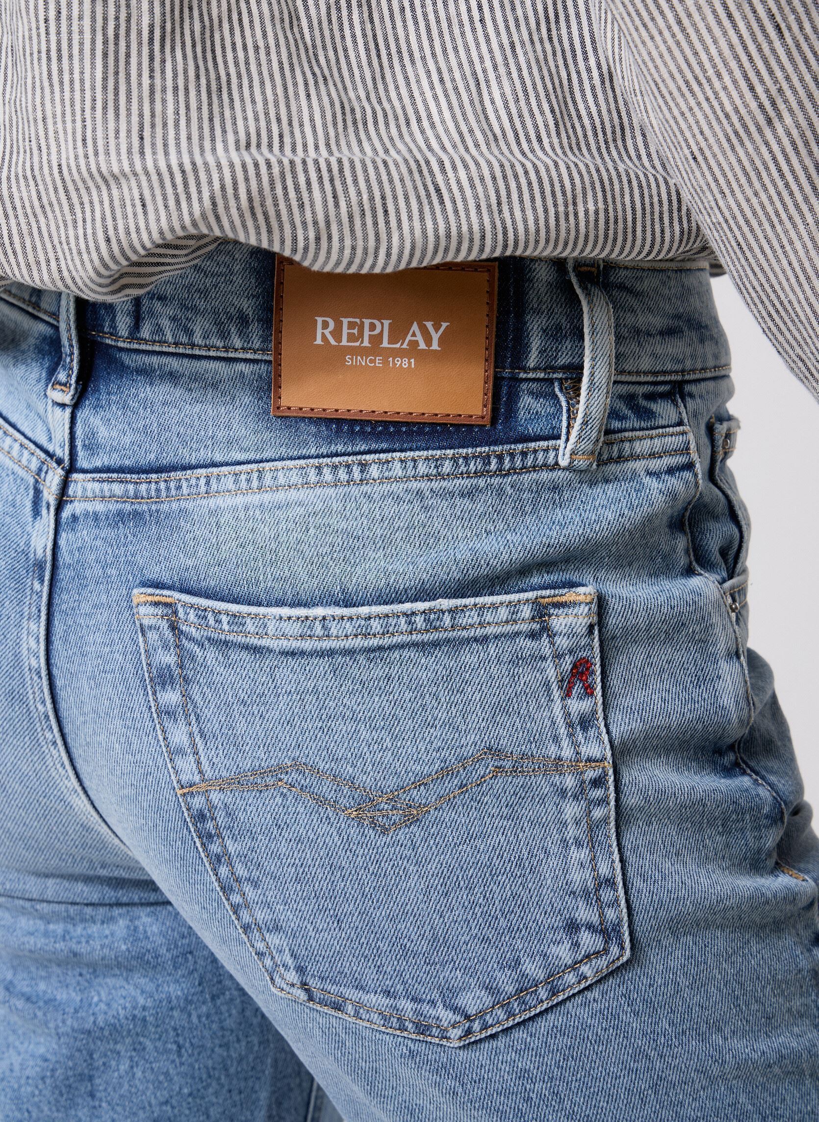 Jeans droit Pantalon DENIM AKEME COUPE STRAIGHT LOW femme bleu Replay Jeans droit Pantalon DENIM AKEME COUPE STRAIGHT LOW femme bleu LIGHT BLUE