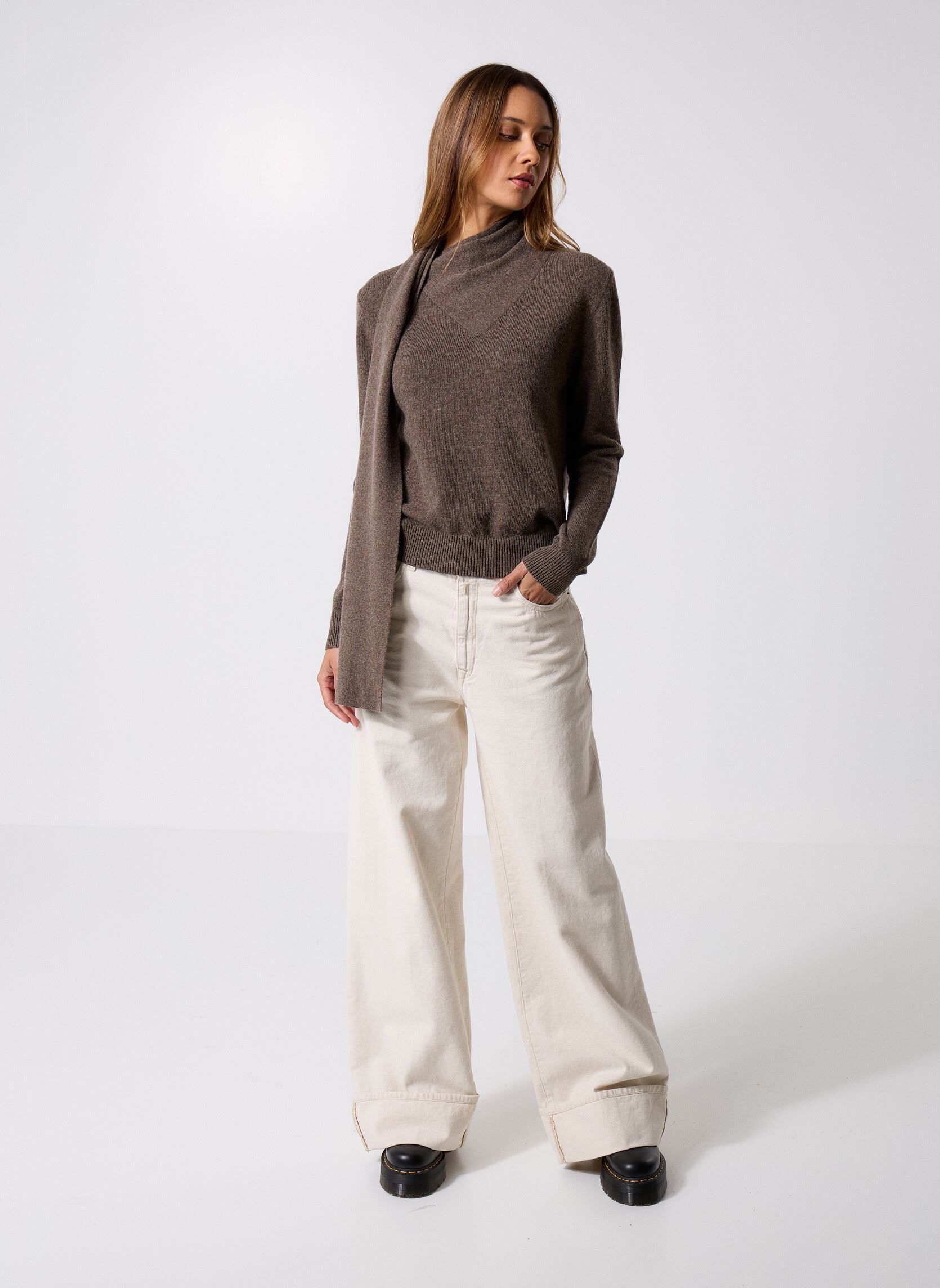 Vaqueros de corte recto Pantalon DENIM NALAJA COUPE WIDE LEG mujer blanco Replay Vaqueros de corte recto Pantalon DENIM NALAJA COUPE WIDE LEG mujer blanco ECRÙ