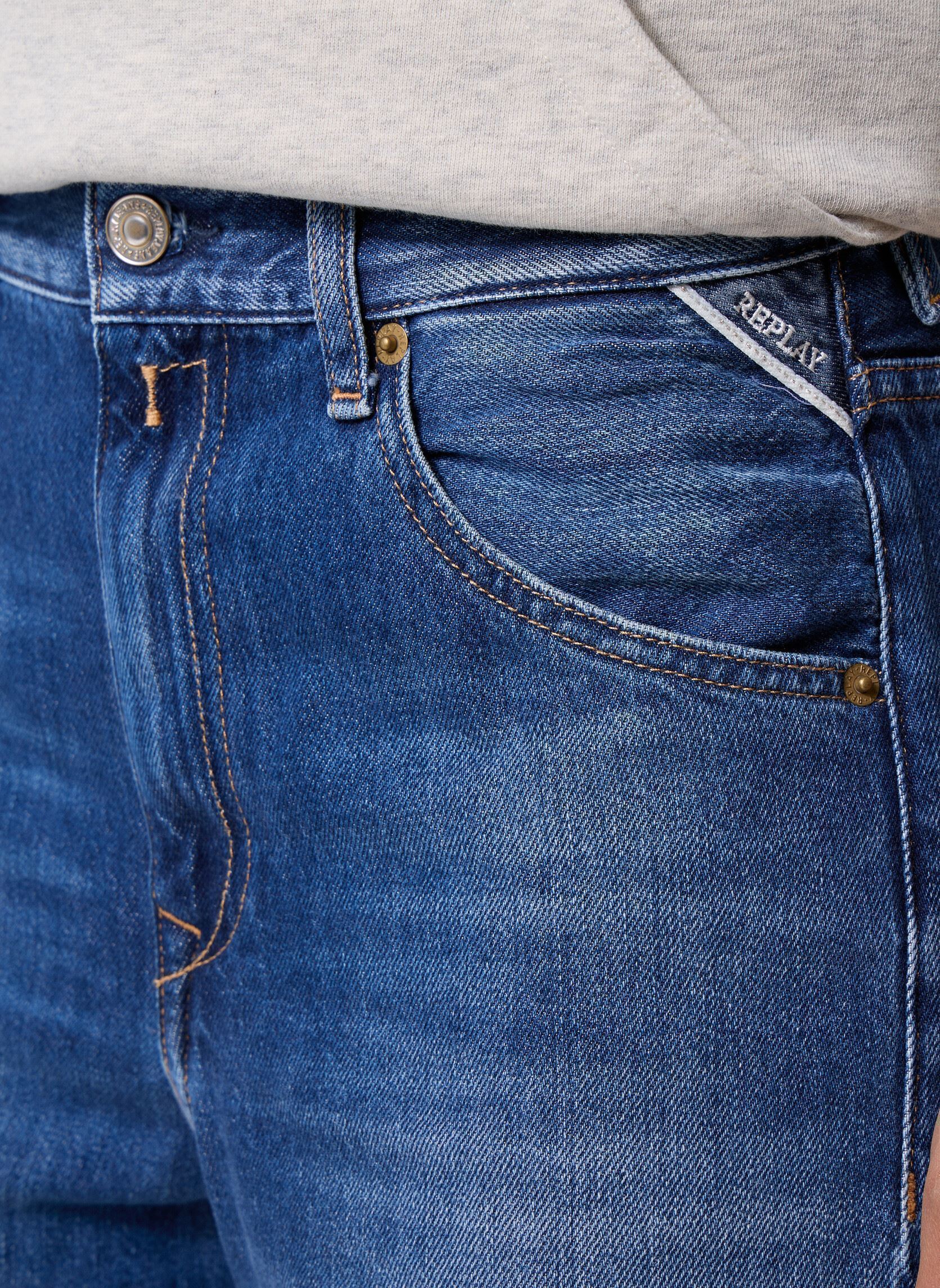 Wijde jeans / Flared Jeans Pantalon DENIM NARJA COUPE BAGGY dames blauw Replay Wijde jeans / Flared Jeans Pantalon DENIM NARJA COUPE BAGGY dames blauw MEDIUM BLUE