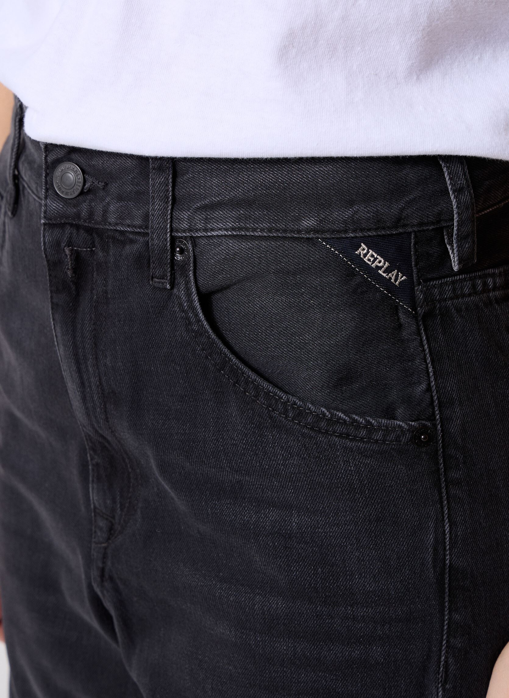 Wijde jeans / Flared Jeans Pantalon DENIM NARJA COUPE BAGGY dames zwart Replay Wijde jeans / Flared Jeans Pantalon DENIM NARJA COUPE BAGGY dames zwart BLACK
