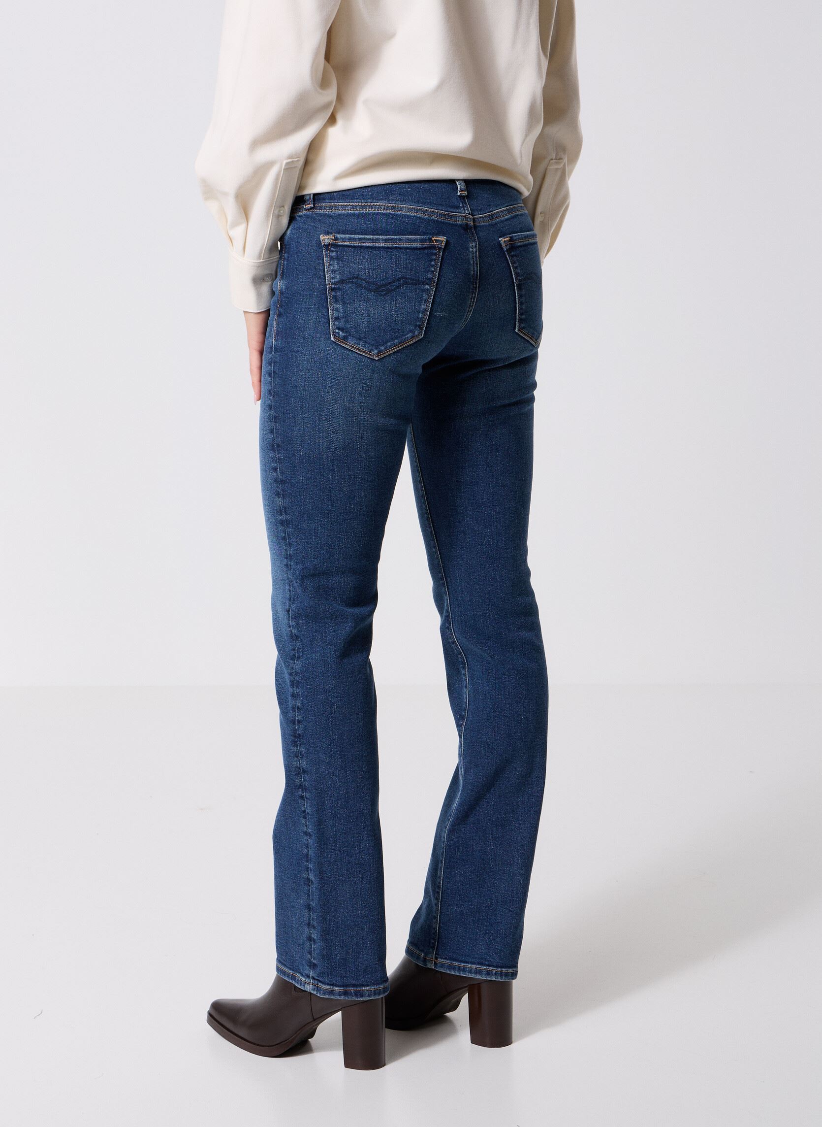 Jeans flare Pantalon DENIM NEW LUZ BOOTCUT COUPE BOO femme bleu Replay Jeans flare Pantalon DENIM NEW LUZ BOOTCUT COUPE BOO femme bleu DARK BLUE