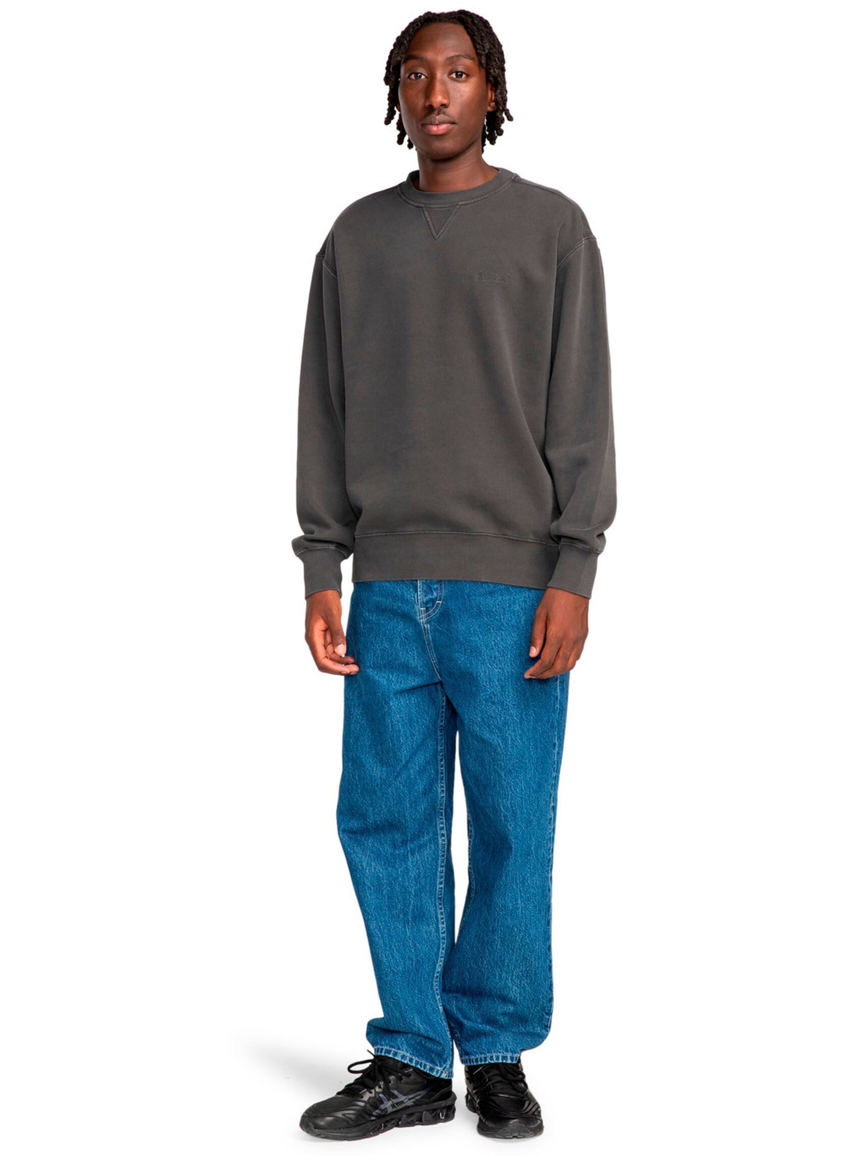Sweats Lowcase Pigment Cr homme noir Element Sweats Lowcase Pigment Cr homme noir Off black