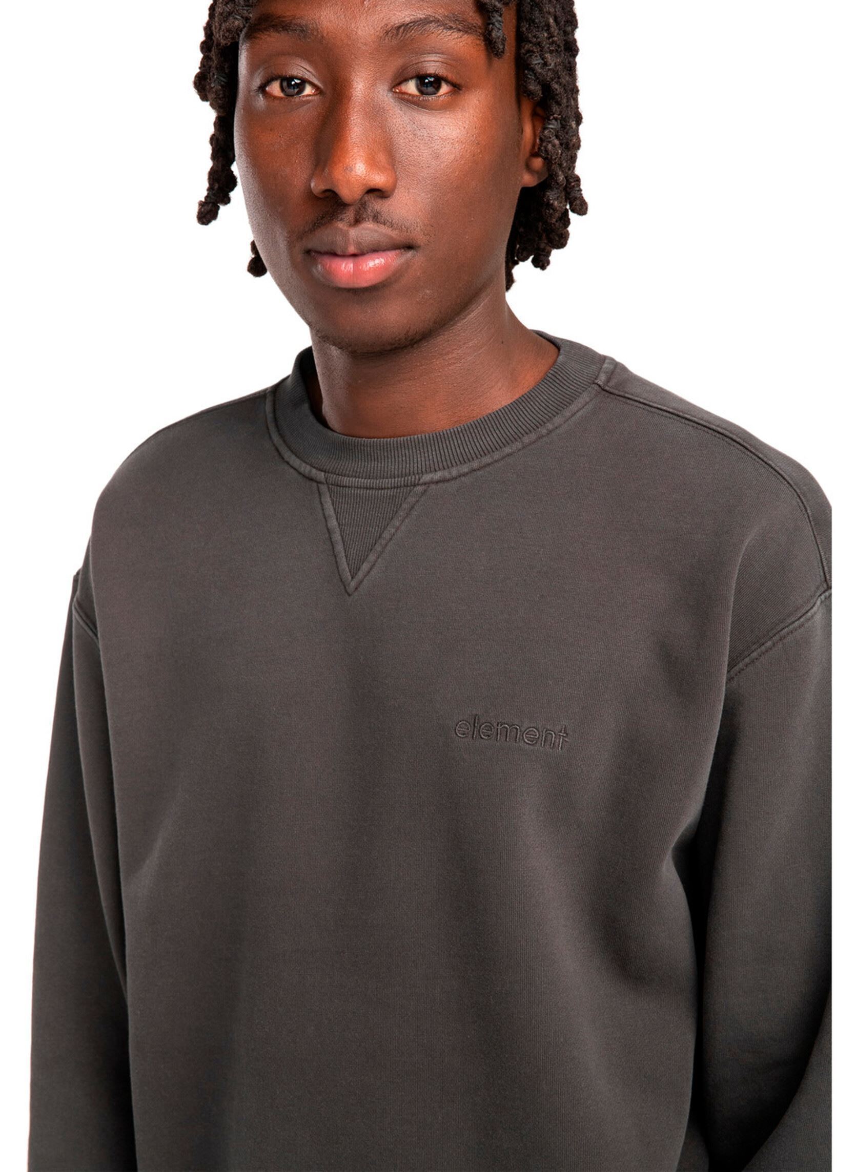 Sweats Lowcase Pigment Cr homme noir Element Sweats Lowcase Pigment Cr homme noir Off black