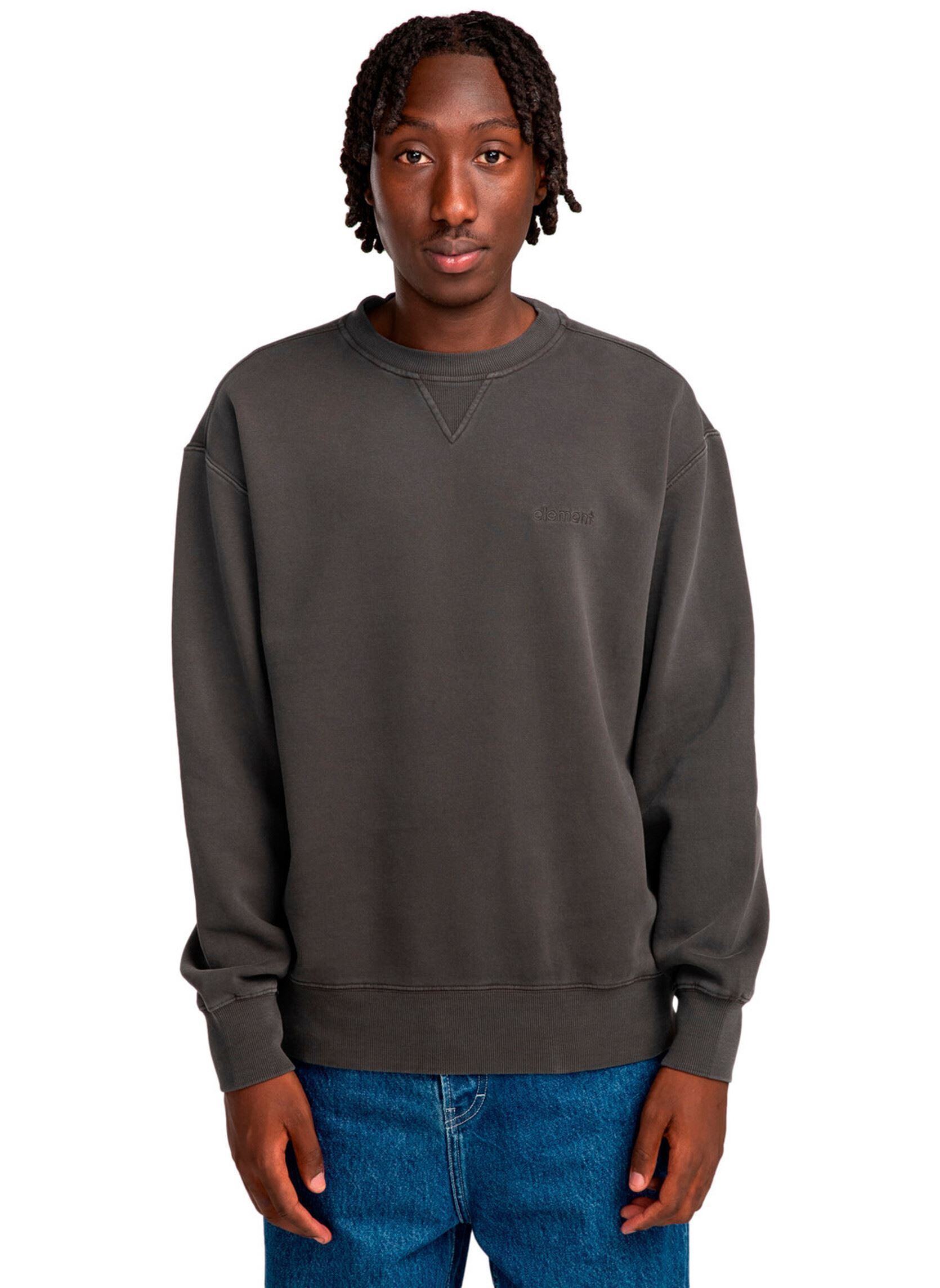 Sweats Lowcase Pigment Cr homme noir Element Sweats Lowcase Pigment Cr homme noir Off black