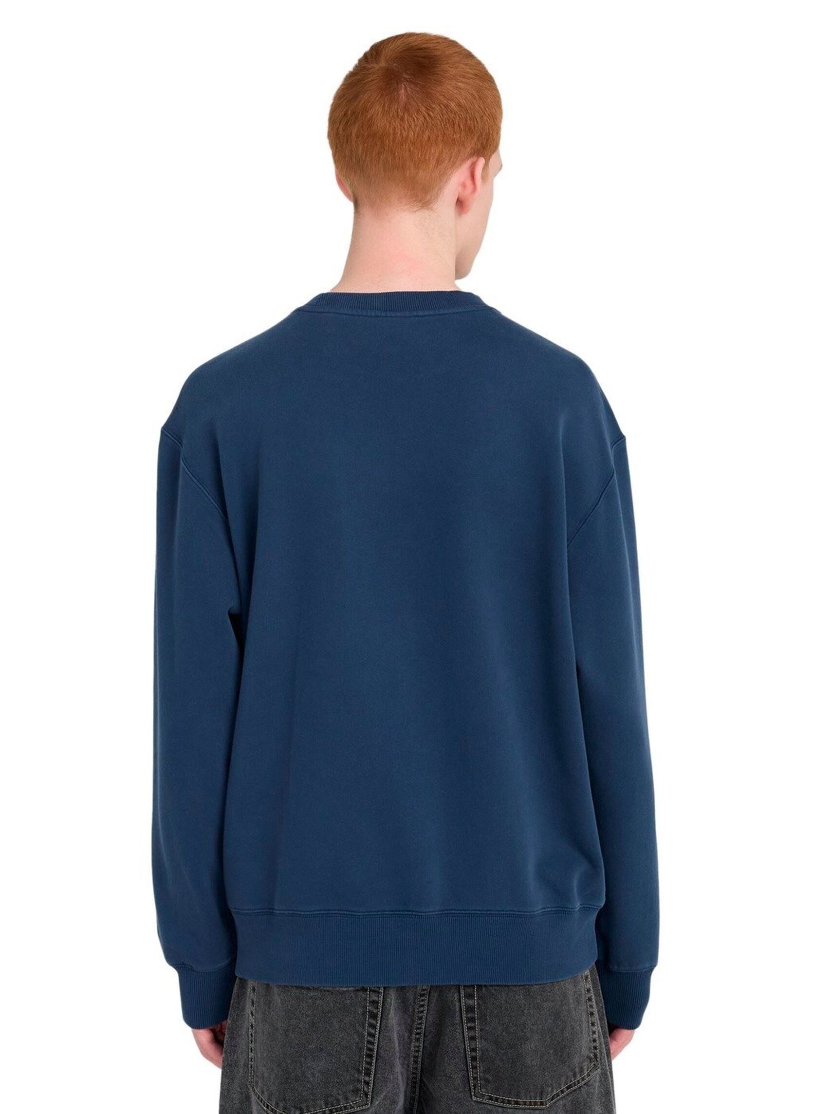 Sweatshirts Lowcase Pigment Cr heren blauw Element Sweatshirts Lowcase Pigment Cr heren blauw DARK DENIM