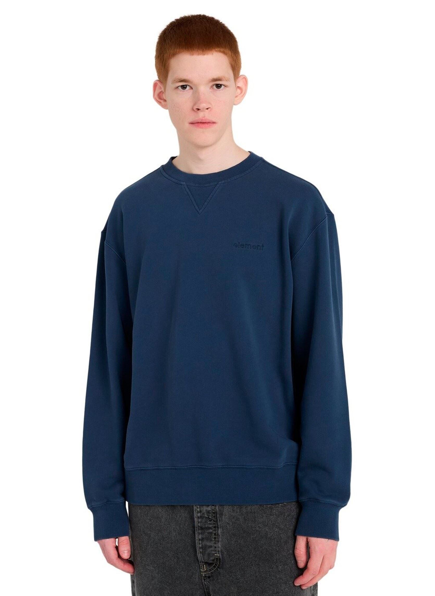 Sweatshirts Lowcase Pigment Cr heren blauw Element Sweatshirts Lowcase Pigment Cr heren blauw DARK DENIM