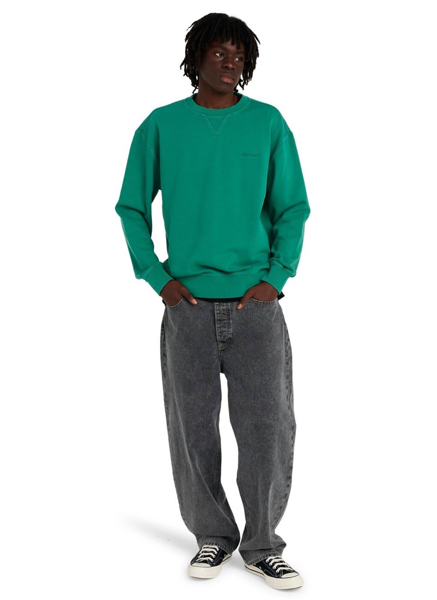 Sweatshirts Lowcase Pigment Cr heren groen Element Sweatshirts Lowcase Pigment Cr heren groen FIR