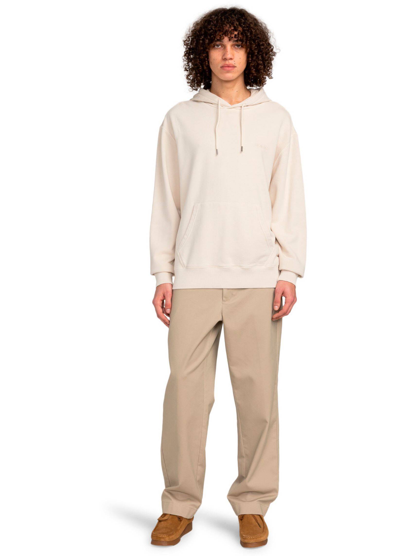 Sweats à capuche Lowcase Pigment Po homme beige Element Sweats à capuche Lowcase Pigment Po homme beige OAT MILK