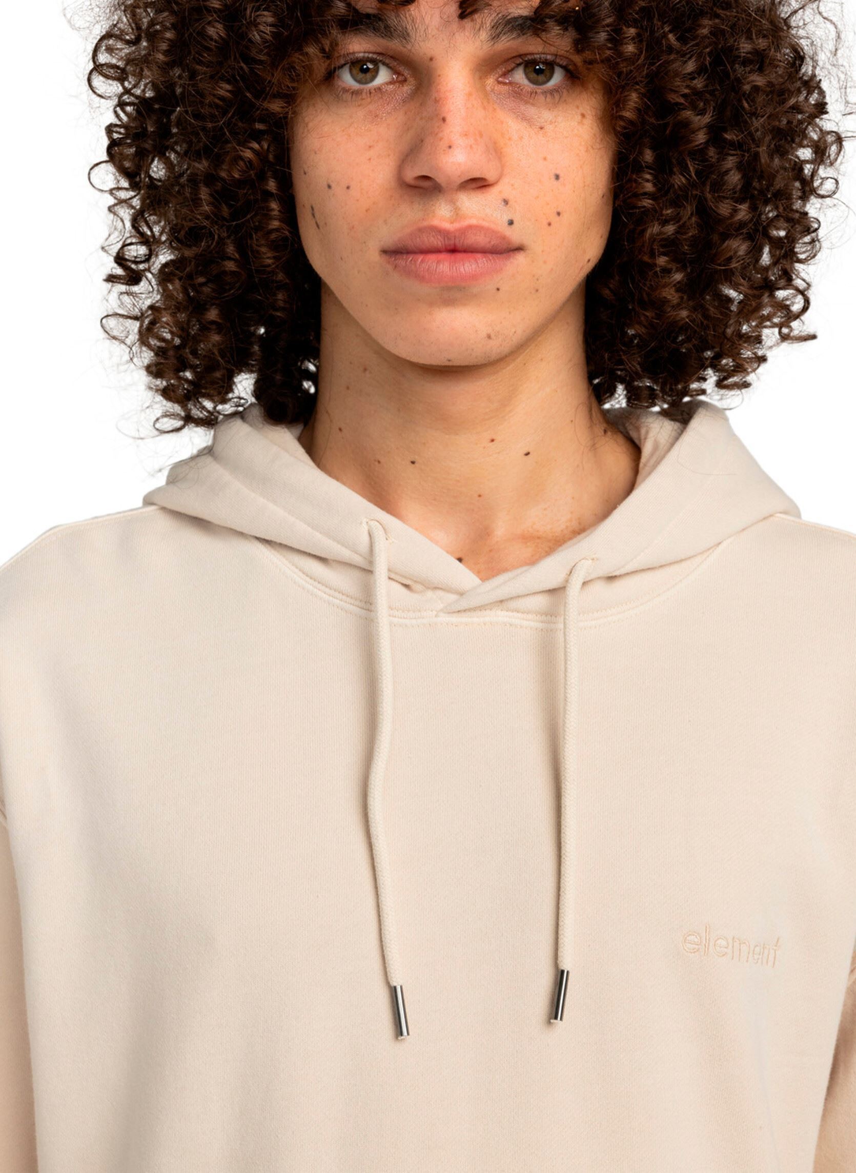 Sweats à capuche Lowcase Pigment Po homme beige Element Sweats à capuche Lowcase Pigment Po homme beige OAT MILK