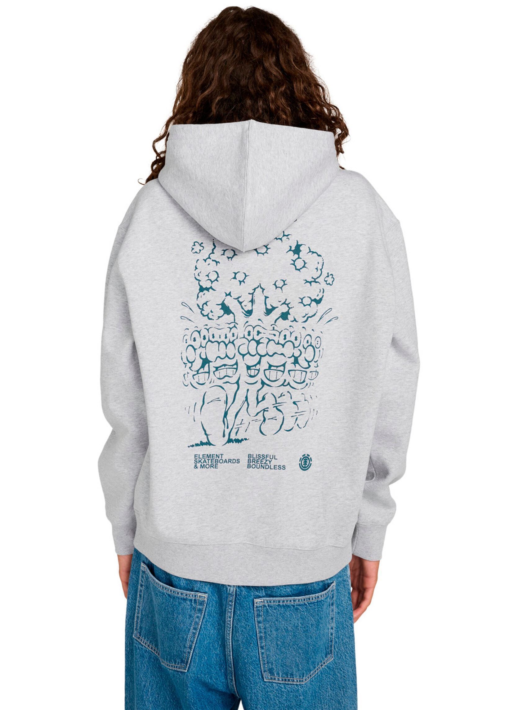 Felpe con cappuccio Motion Tree Po uomo grigio Element Felpe con cappuccio Motion Tree Po uomo grigio MID GREY HEATHER