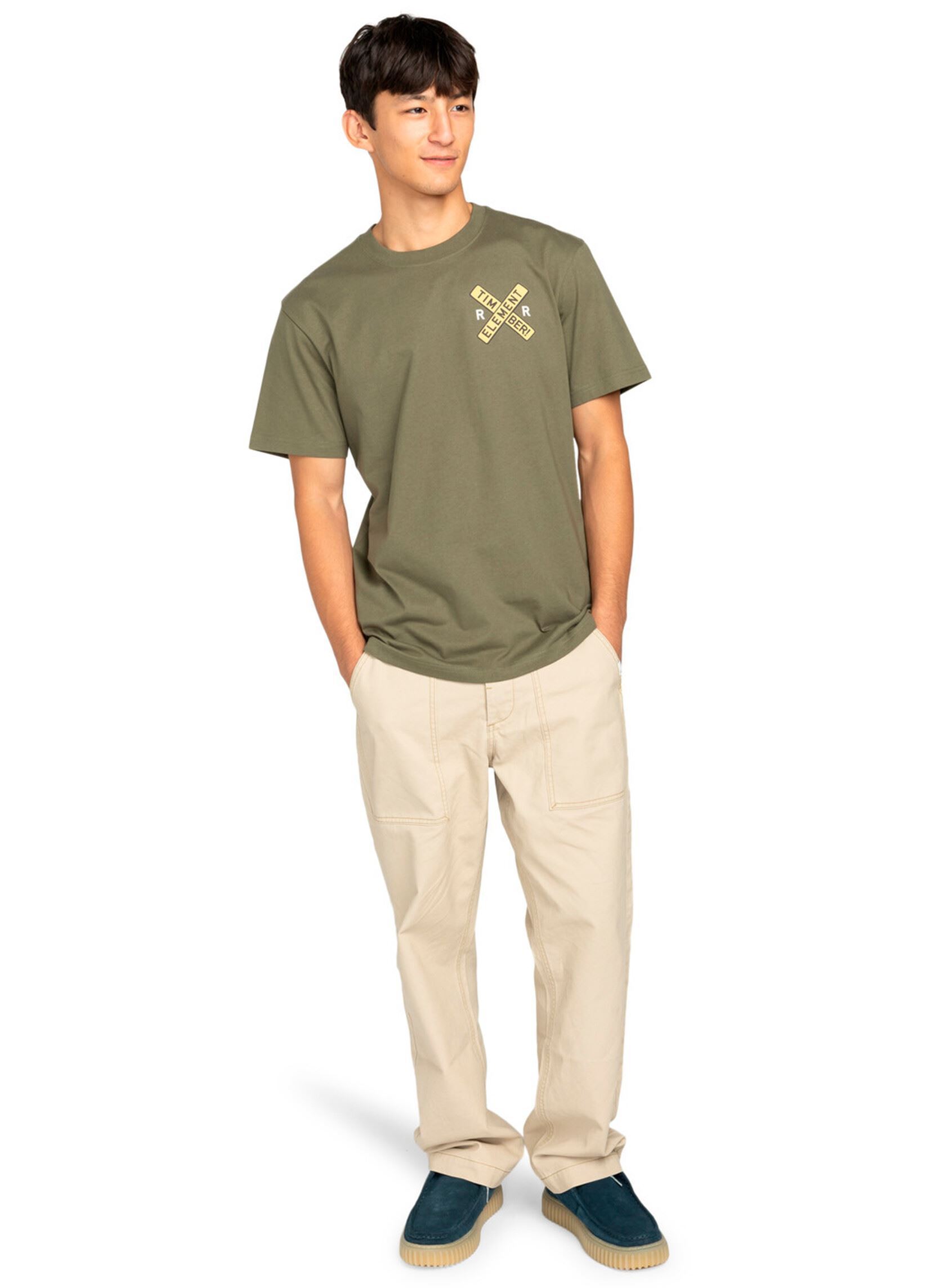 Tee-shirts manches courtes Timber Signs Ss homme vert Element Tee-shirts manches courtes Timber Signs Ss homme vert KALAMATA