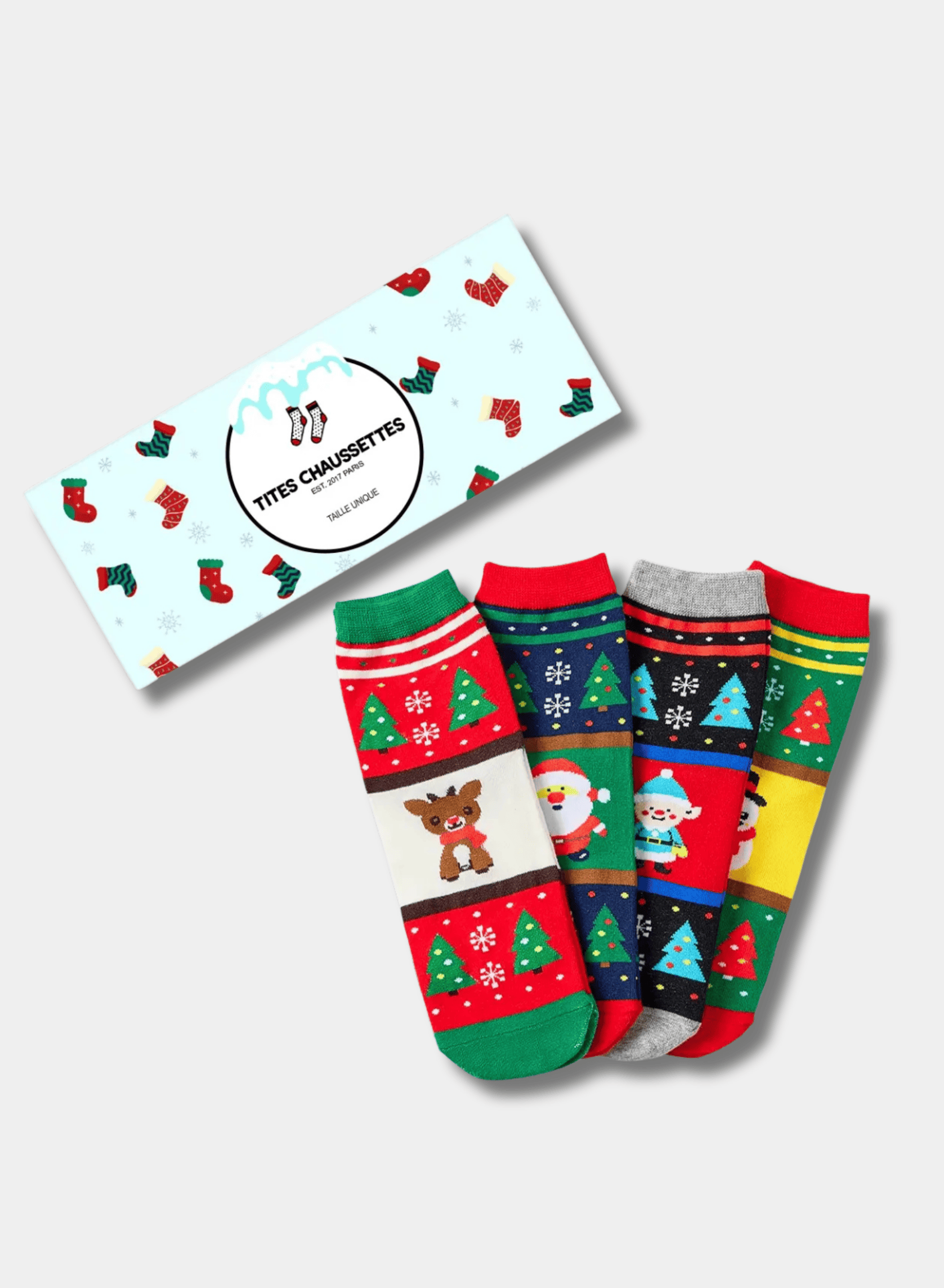 Chaussettes de Noël et sucreries (70x100