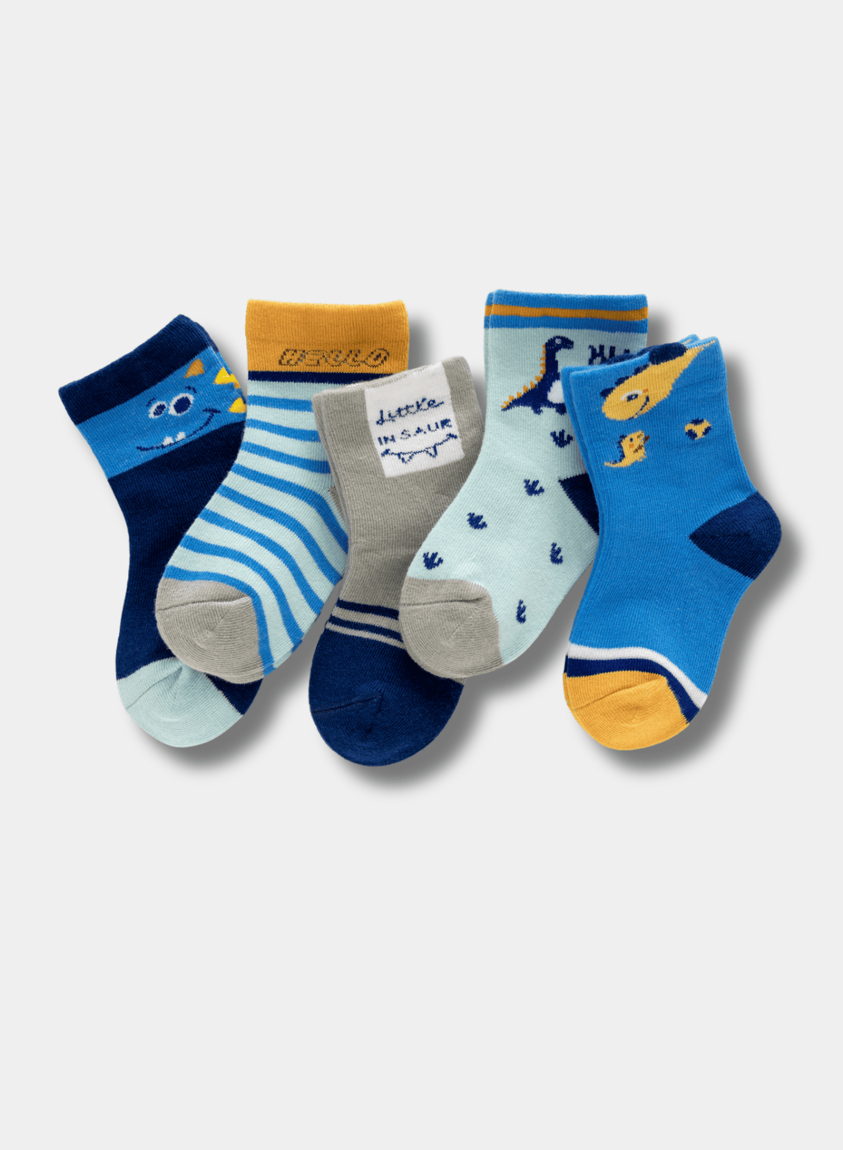 Chaussettes Lot de 5 Hautes Dino Enfants fille multicolore Tites Chaussettes Chaussettes Lot de 5 Hautes Dino Enfants fille multicolore Multicouleur