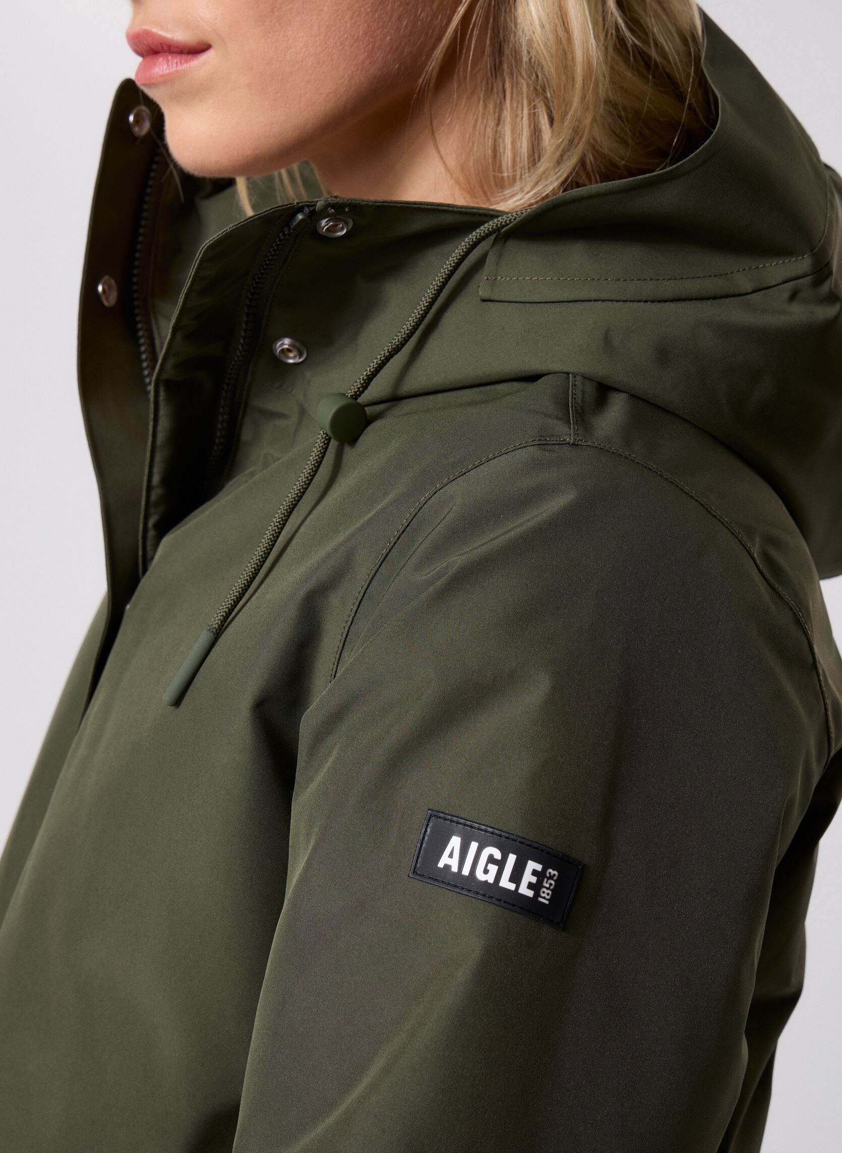 Parkas Parka longue Gore-Tex® à capuche femme vert Aigle Parkas Parka longue Gore-Tex® à capuche femme vert Avocat